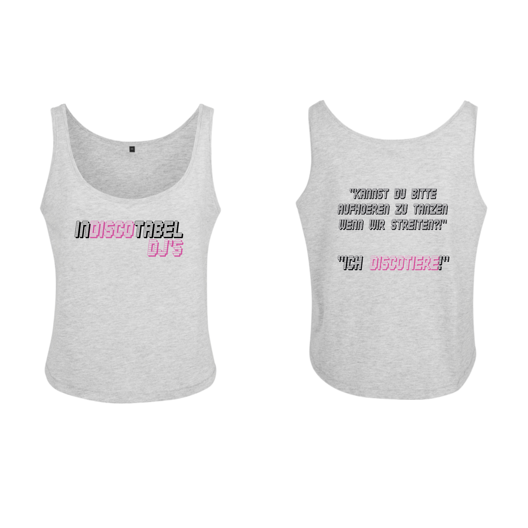 Indiscotabel DJs - Essential Short Oversize Tanktop- LADIES EDITION