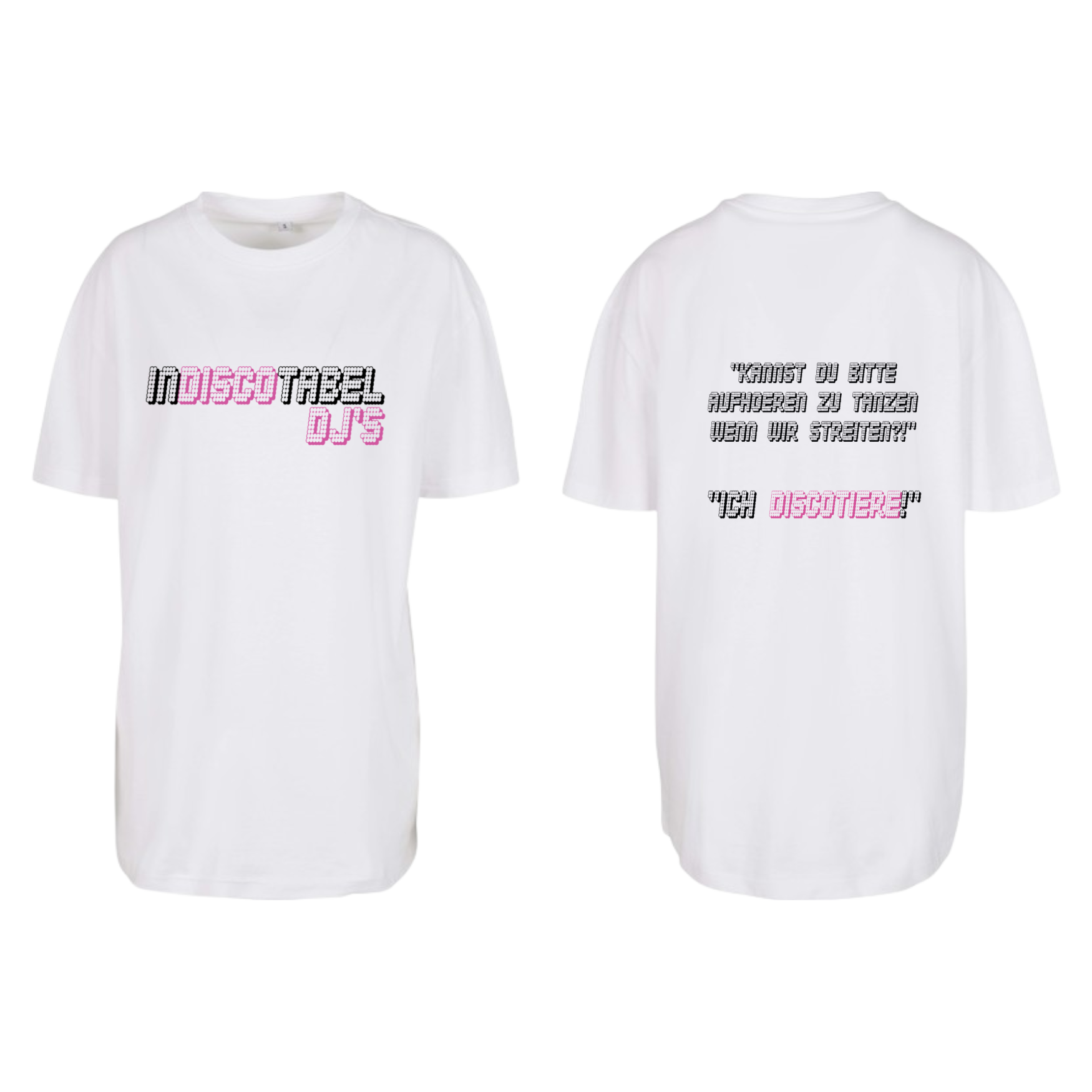 Indiscotabel DJs - Signature Boyfriend Oversize Shirt - LADIES EDITION