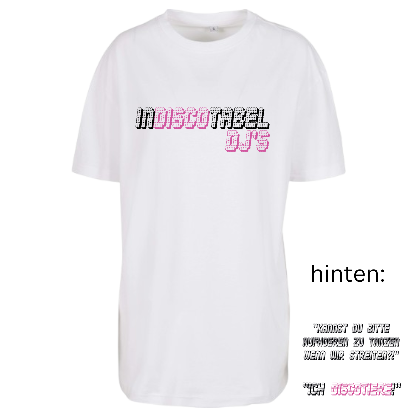 Indiscotabel DJs - Signature Boyfriend Oversize Shirt - LADIES EDITION