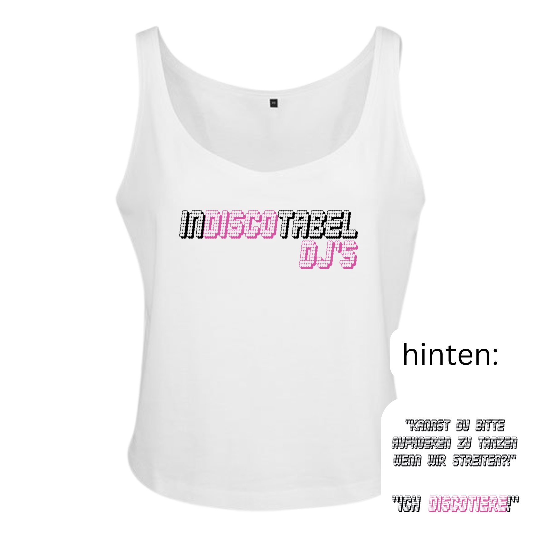Indiscotabel DJs - Essential Short Oversize Tanktop- LADIES EDITION