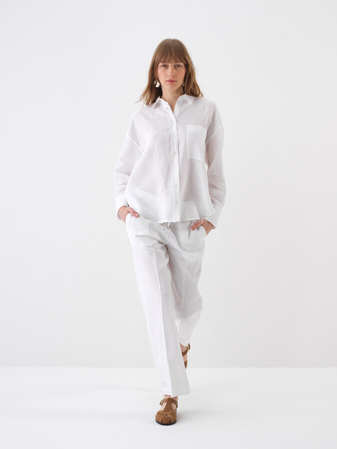 White Linen Shirt