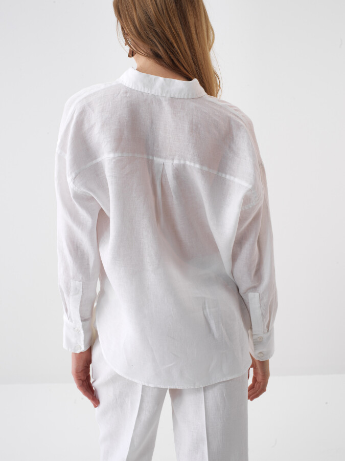 White Linen Shirt