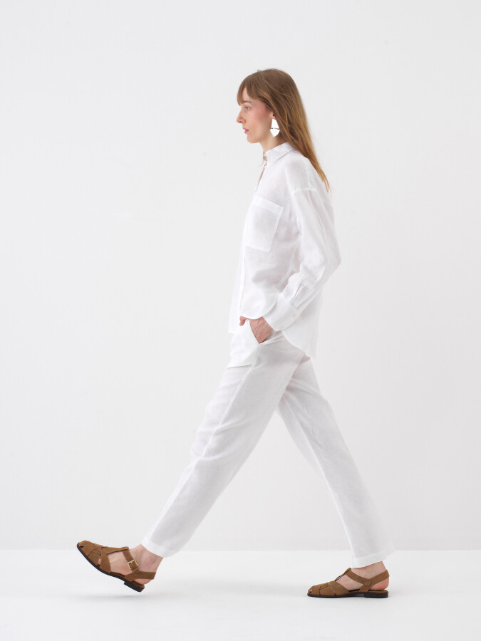 White Linen Shirt