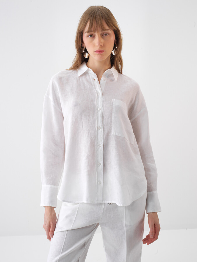 White Linen Shirt