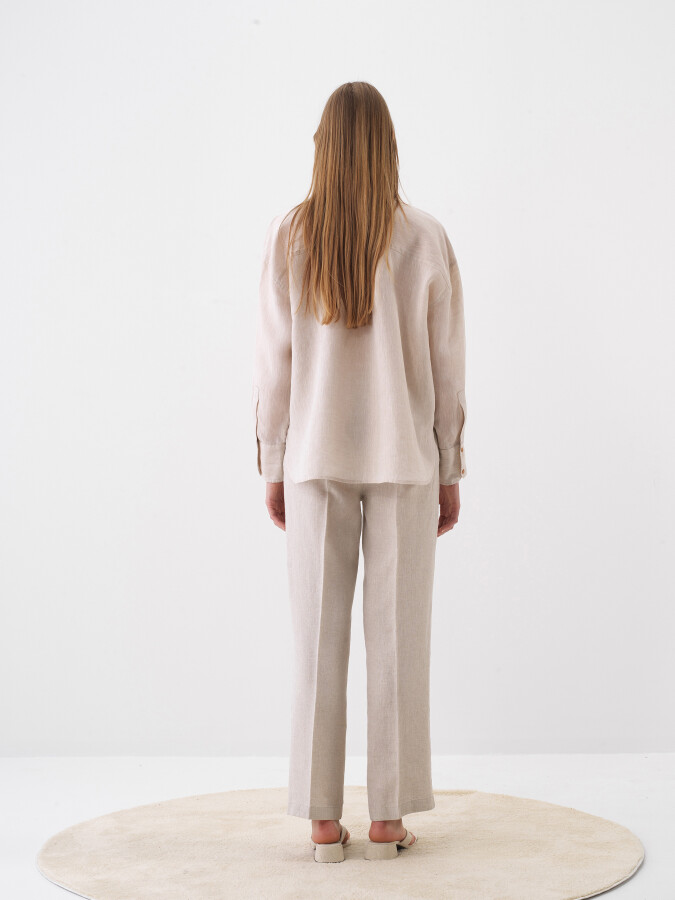 Natural Oversize Linen Shirt