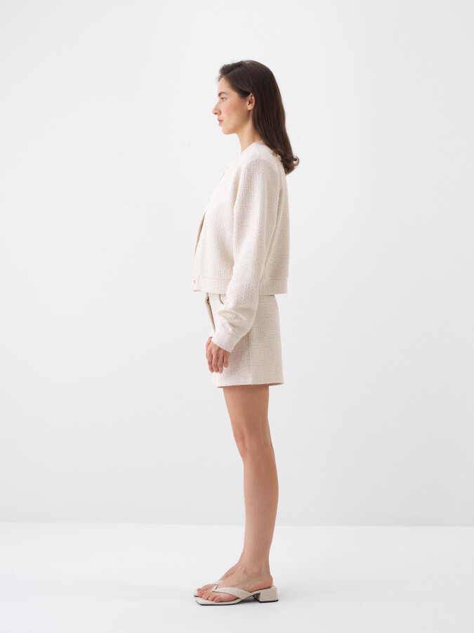 Natural Regular Fit Linen Jacket