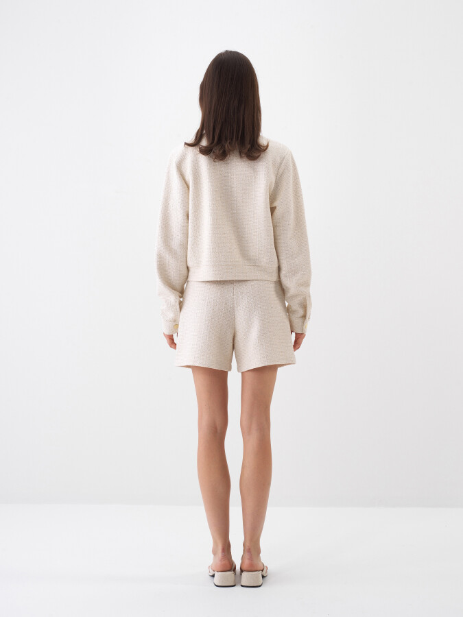 Natural Regular Fit Linen Jacket