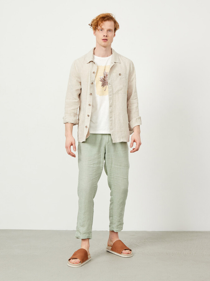 Naturel Regular Fit Jacket - NATURAL | I.F.S | 190495