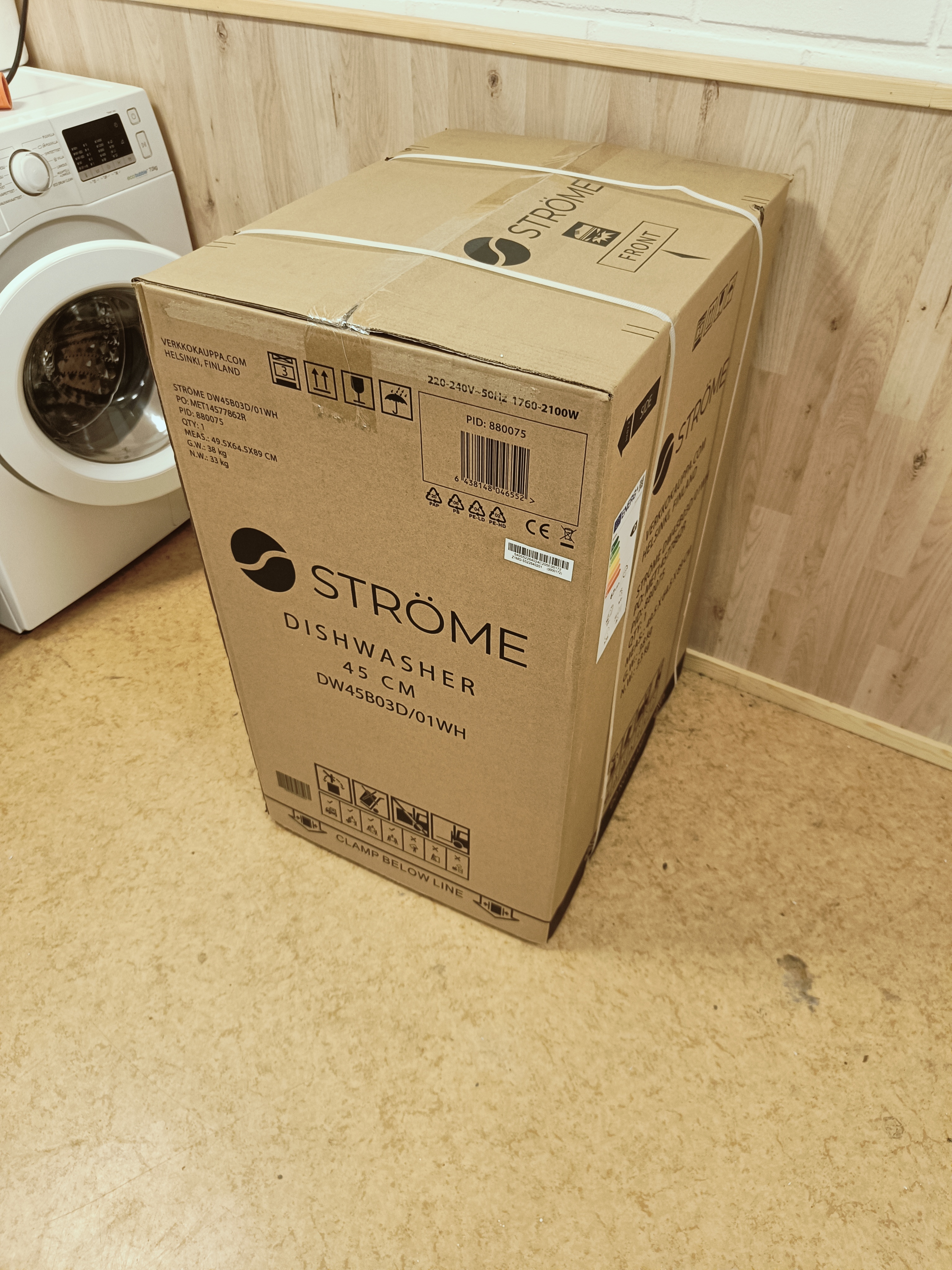 Uusi Ströme 45cm valkoinen tiskikone