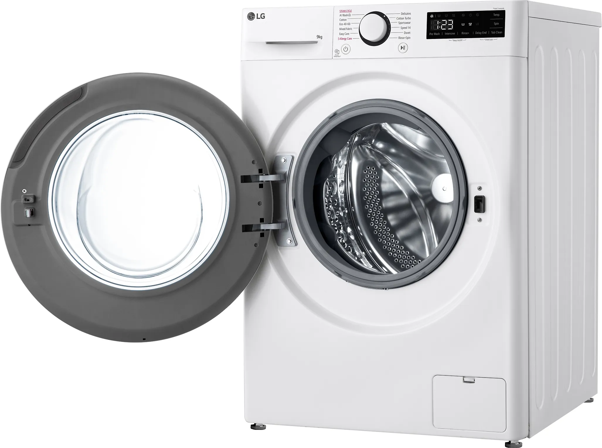 Uusi LG 9kg pesukone