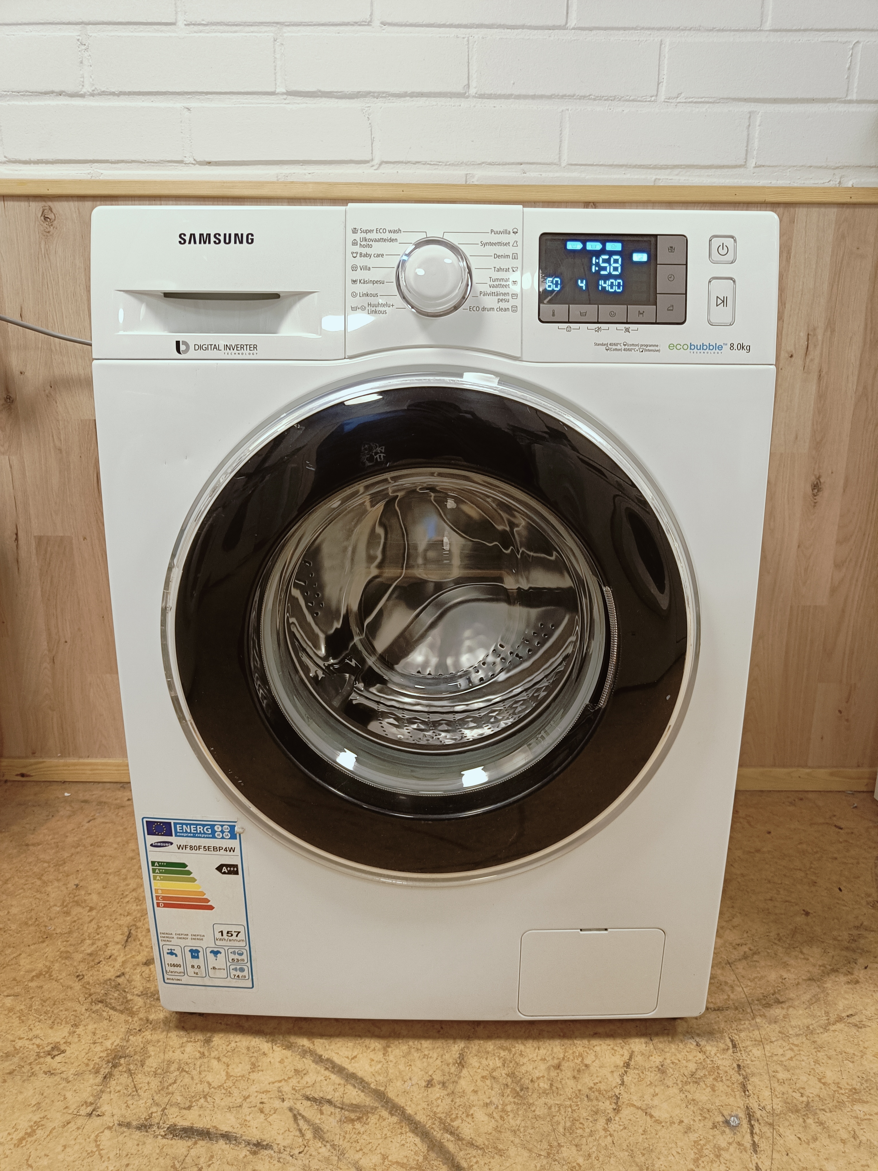 Samsung EcoBubble 8kg pesukone 