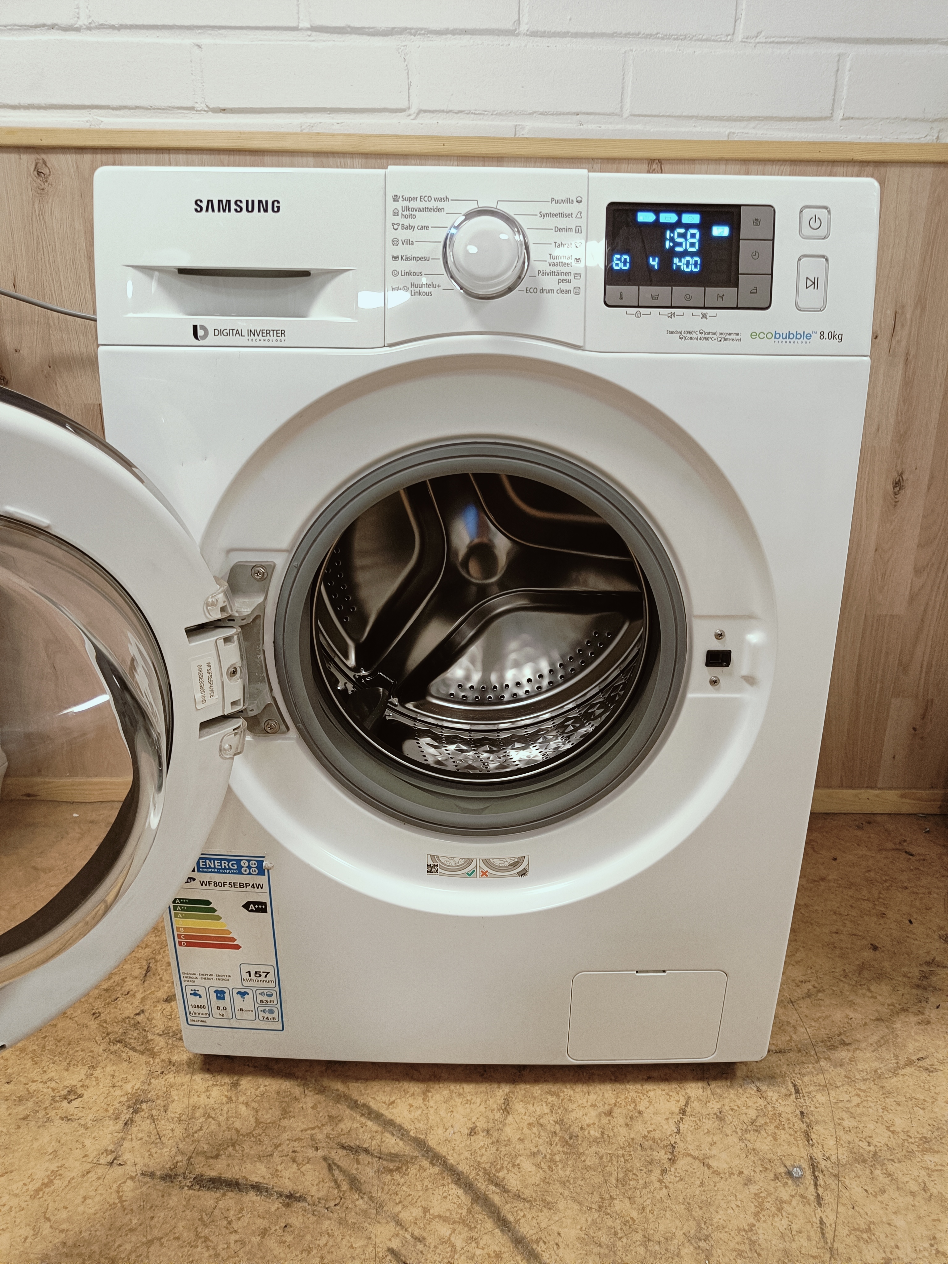 Samsung EcoBubble 8kg pesukone 