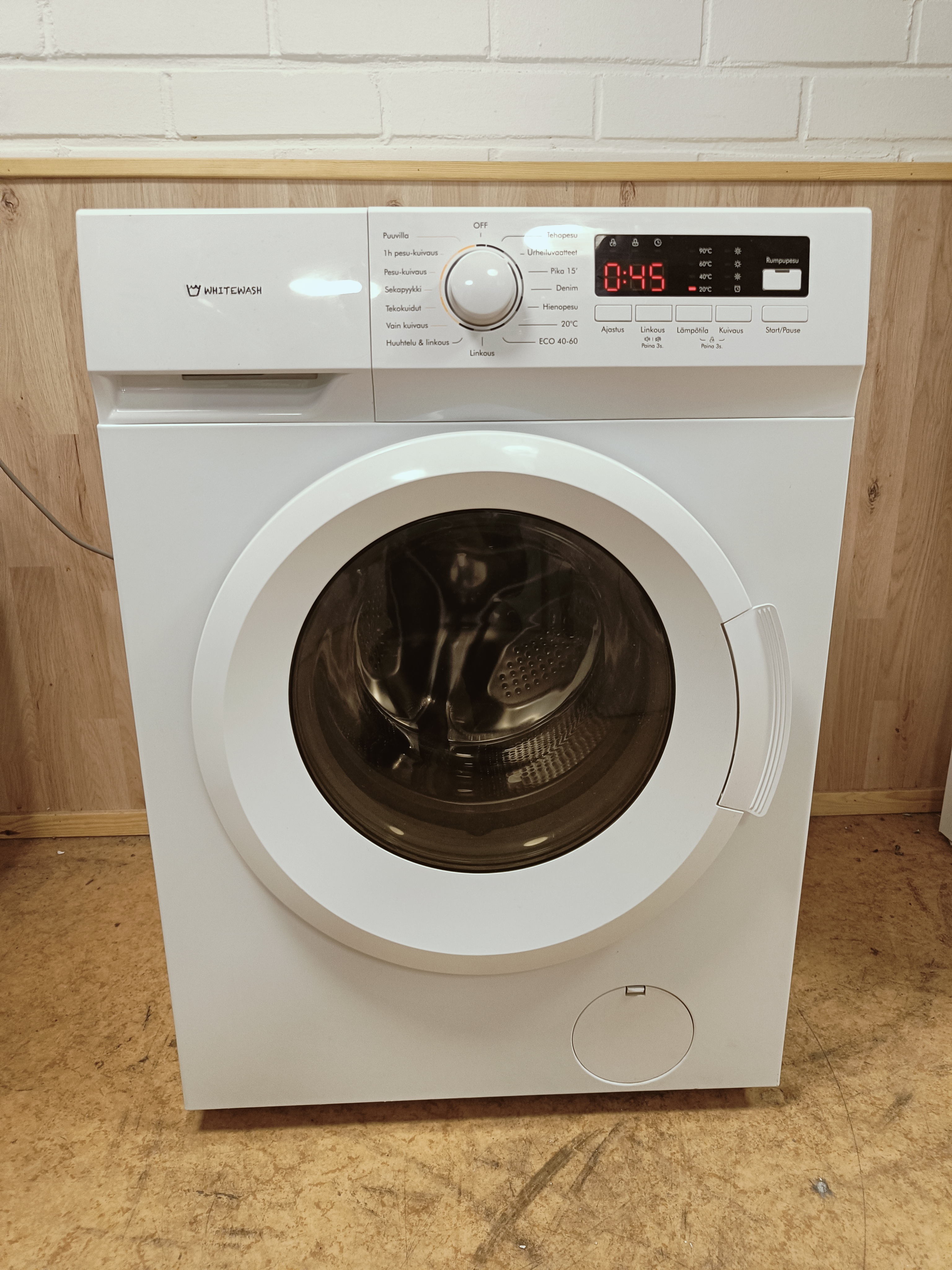 Whitewash 8/5kg kuivaava pesukone 