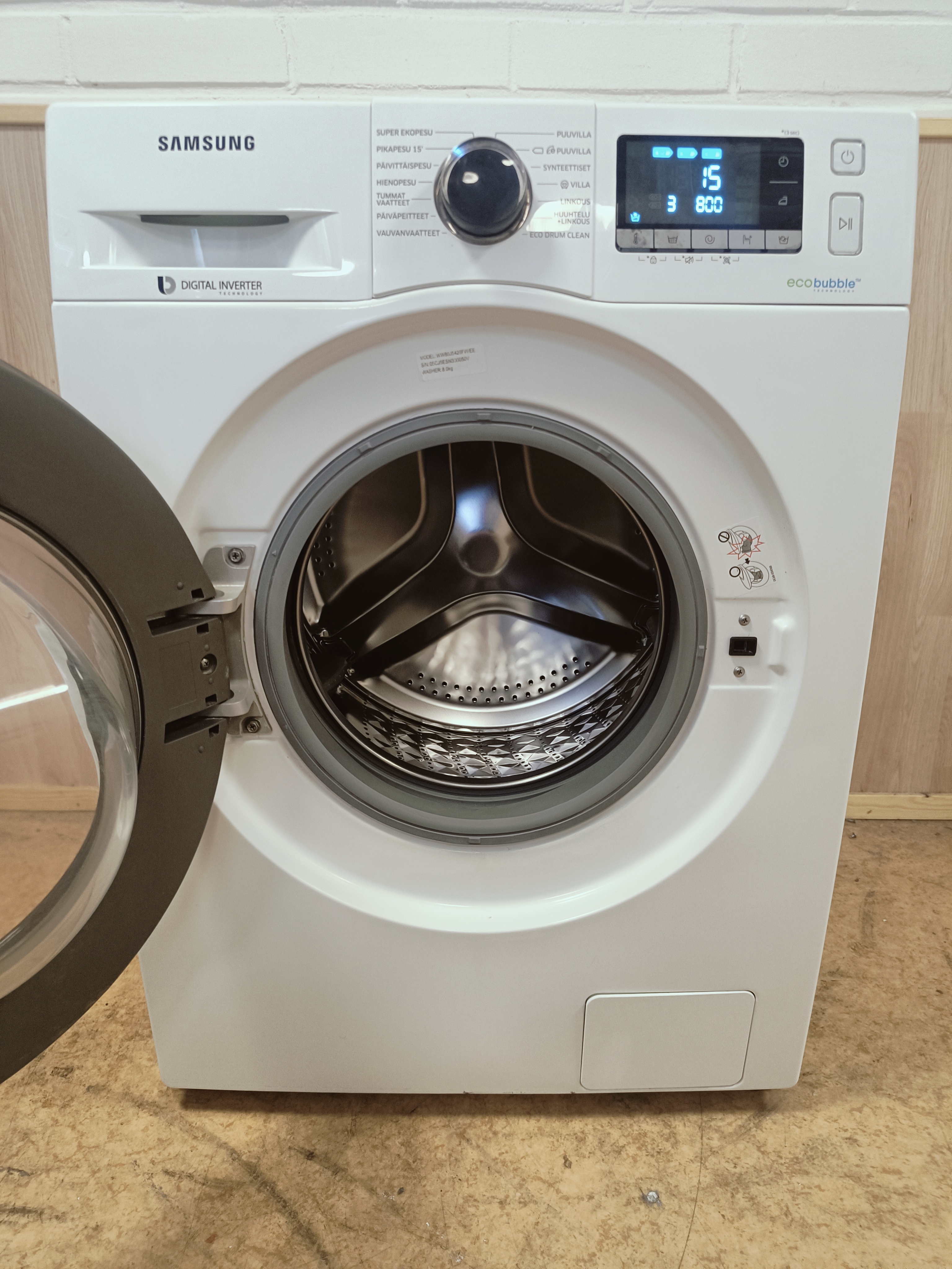 Samsung EcoBubble 8kg pesukone 