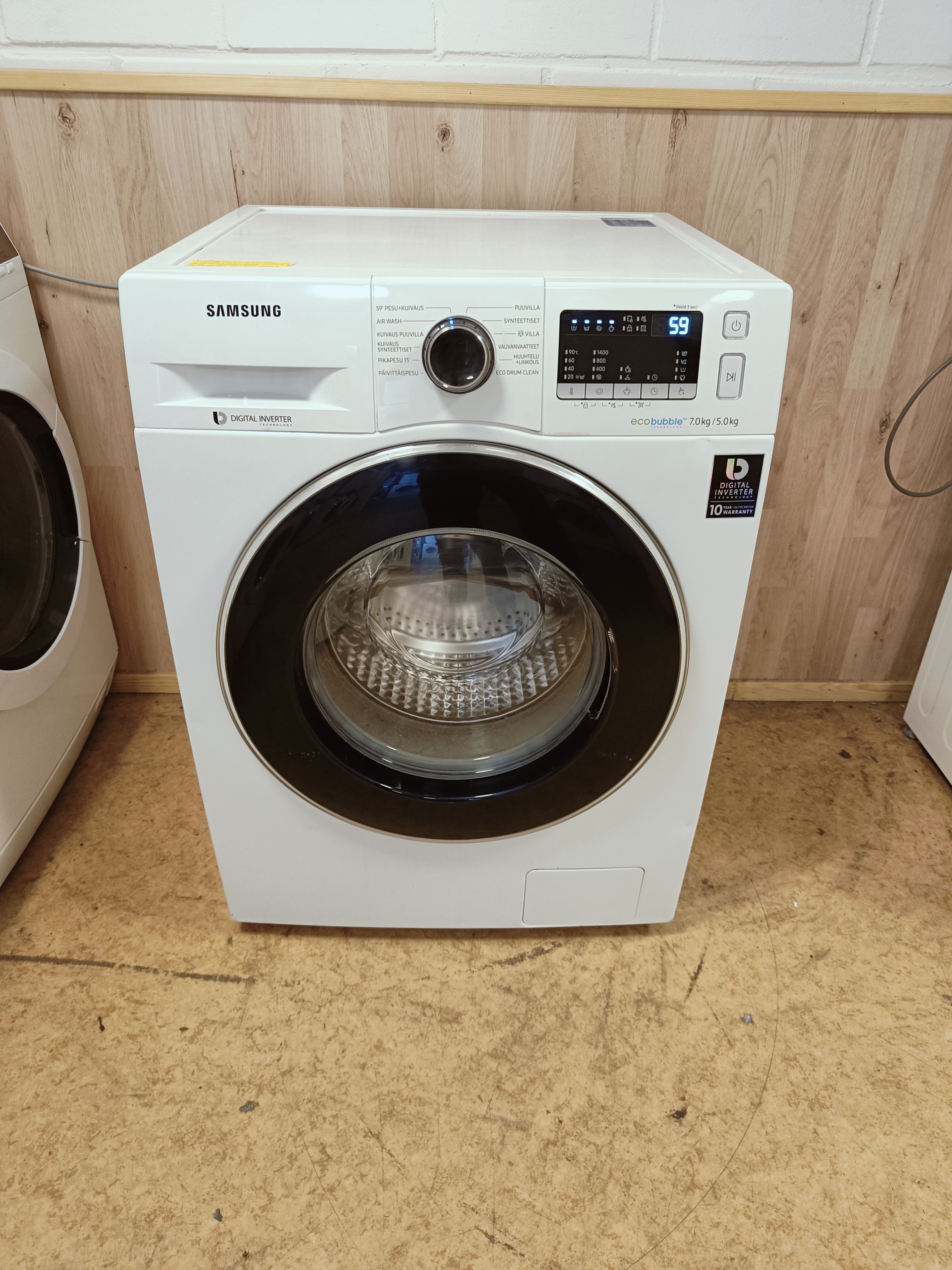 Kuivaava Samsung 7/5kg pesukone