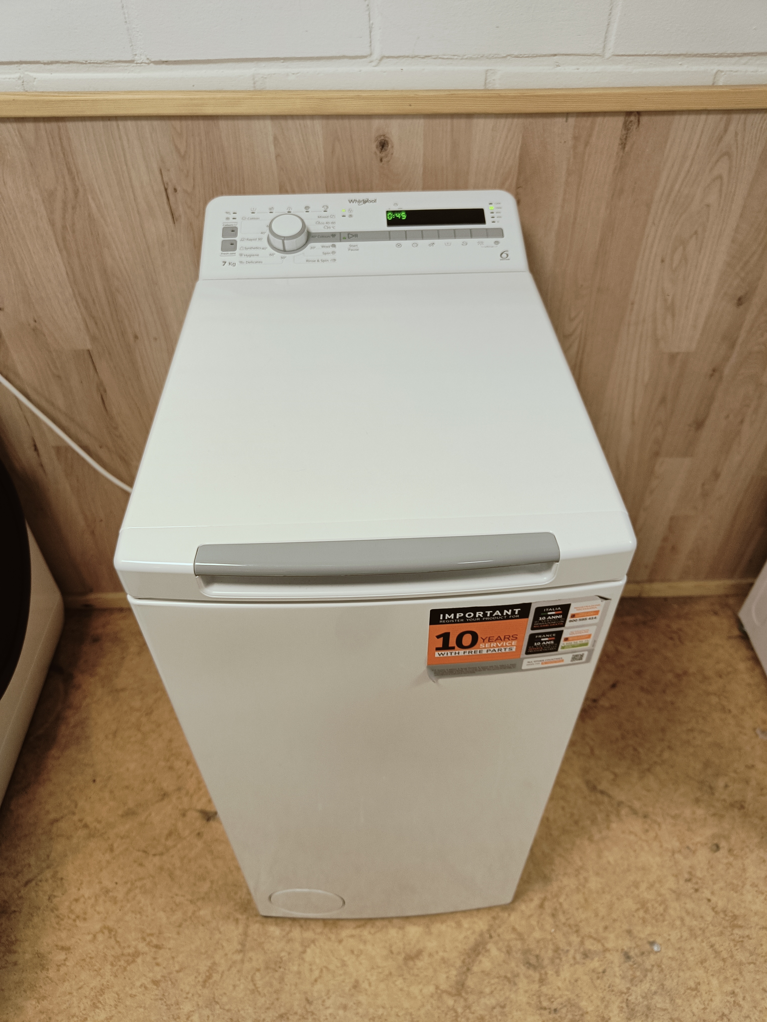 Whirlpool 7kg pesukone 