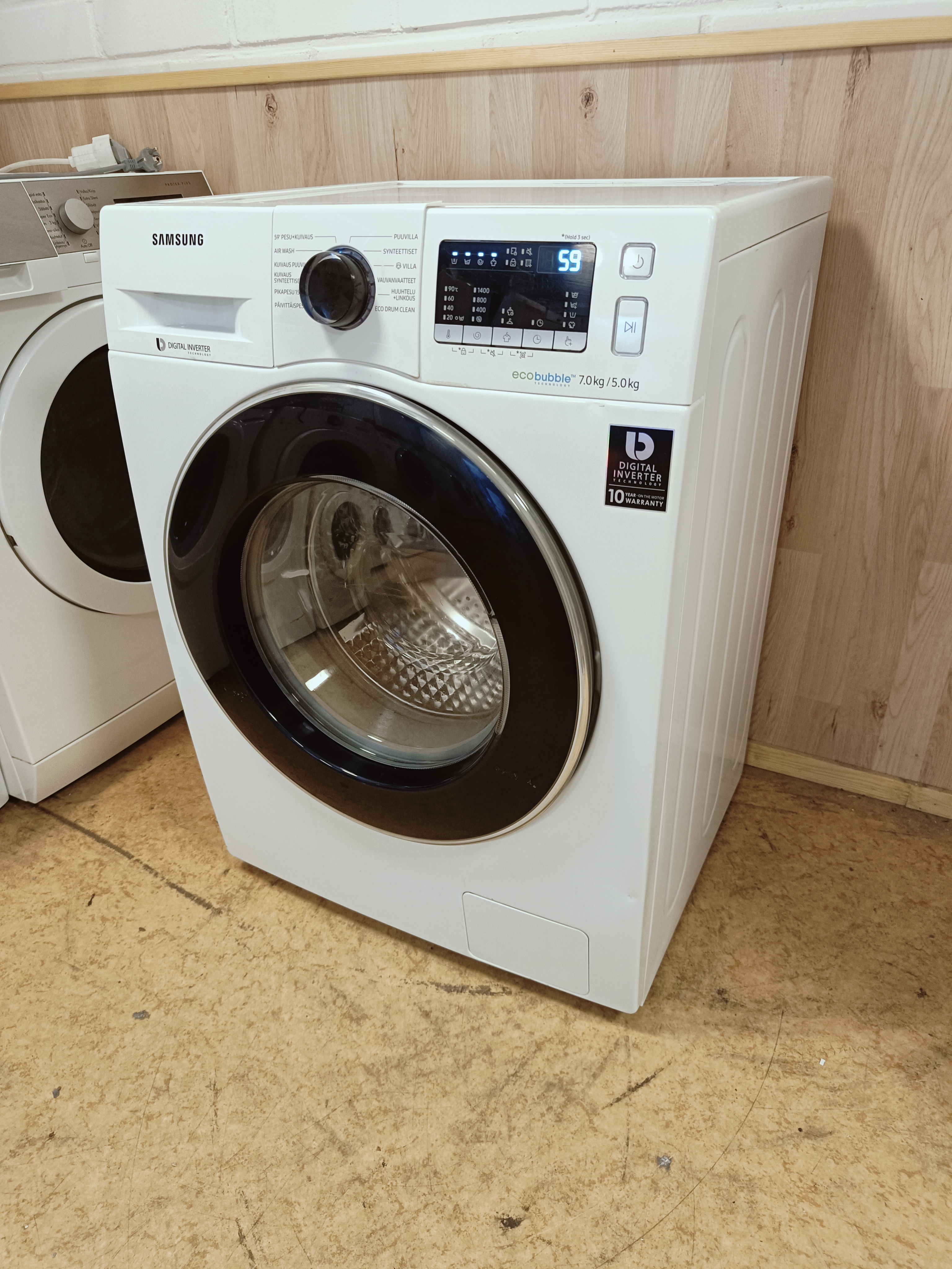 Kuivaava Samsung 7/5kg pesukone