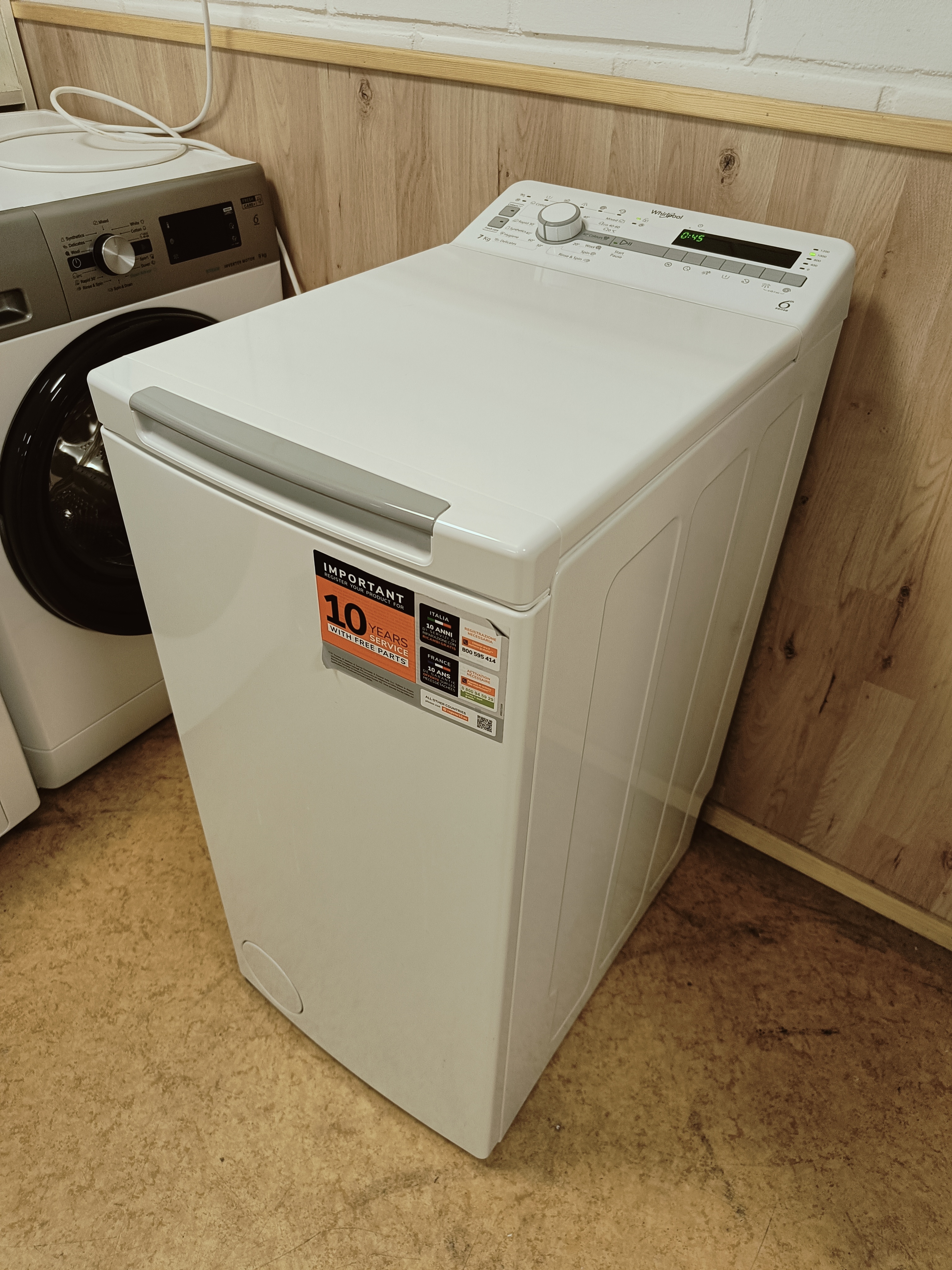 Whirlpool 7kg pesukone 