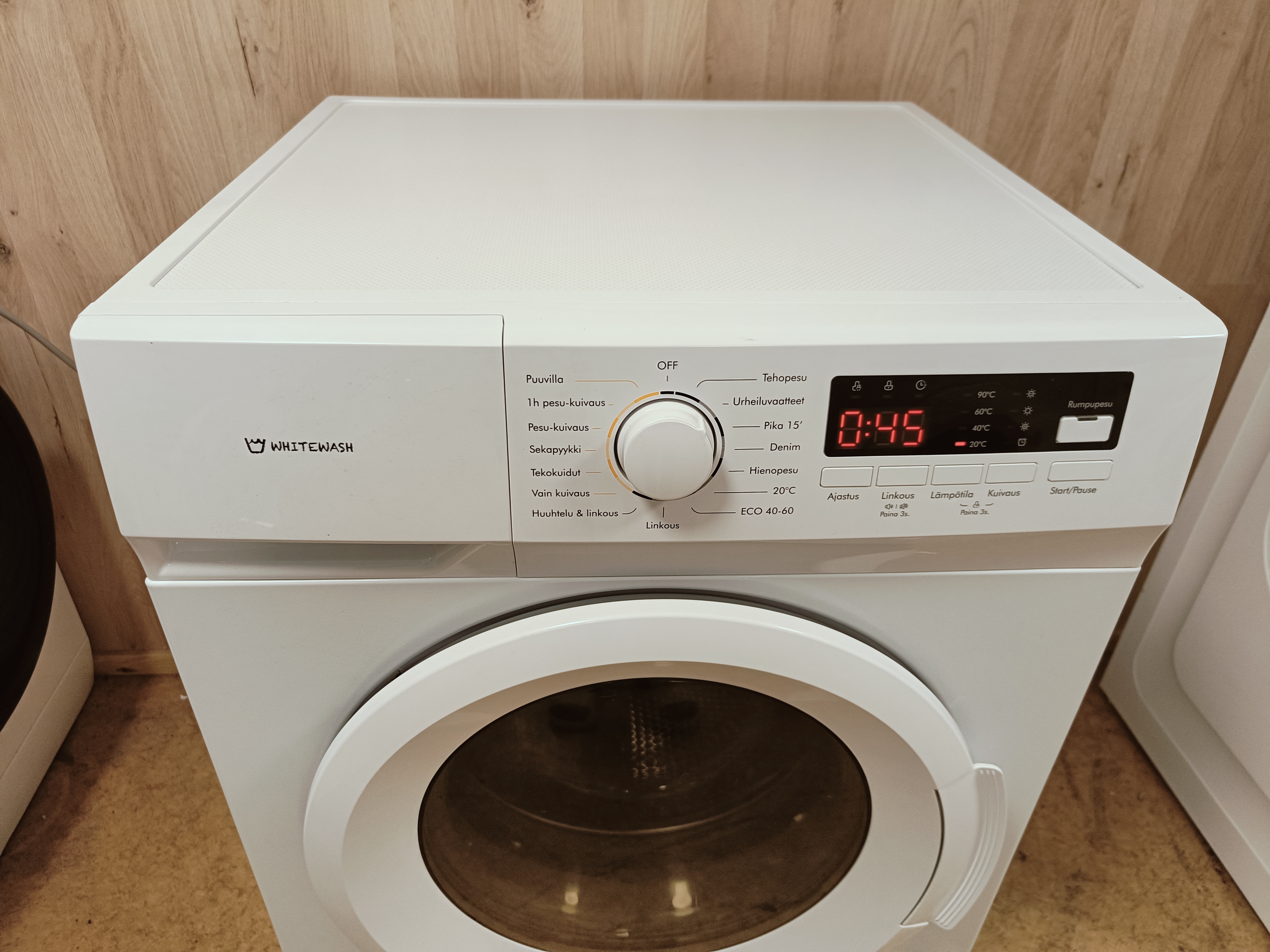 Whitewash 8/5kg kuivaava pesukone 