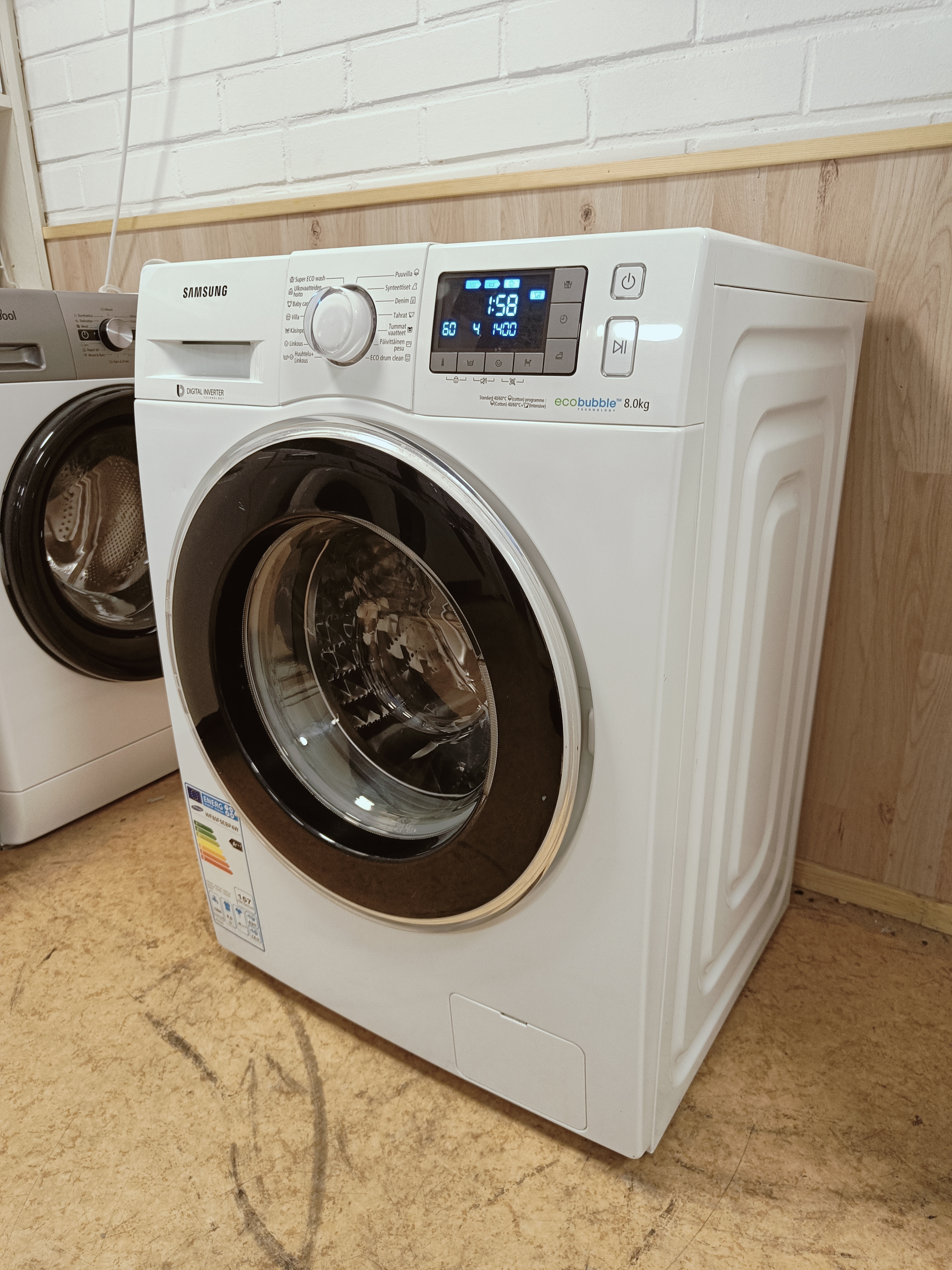 Samsung EcoBubble 8kg pesukone 