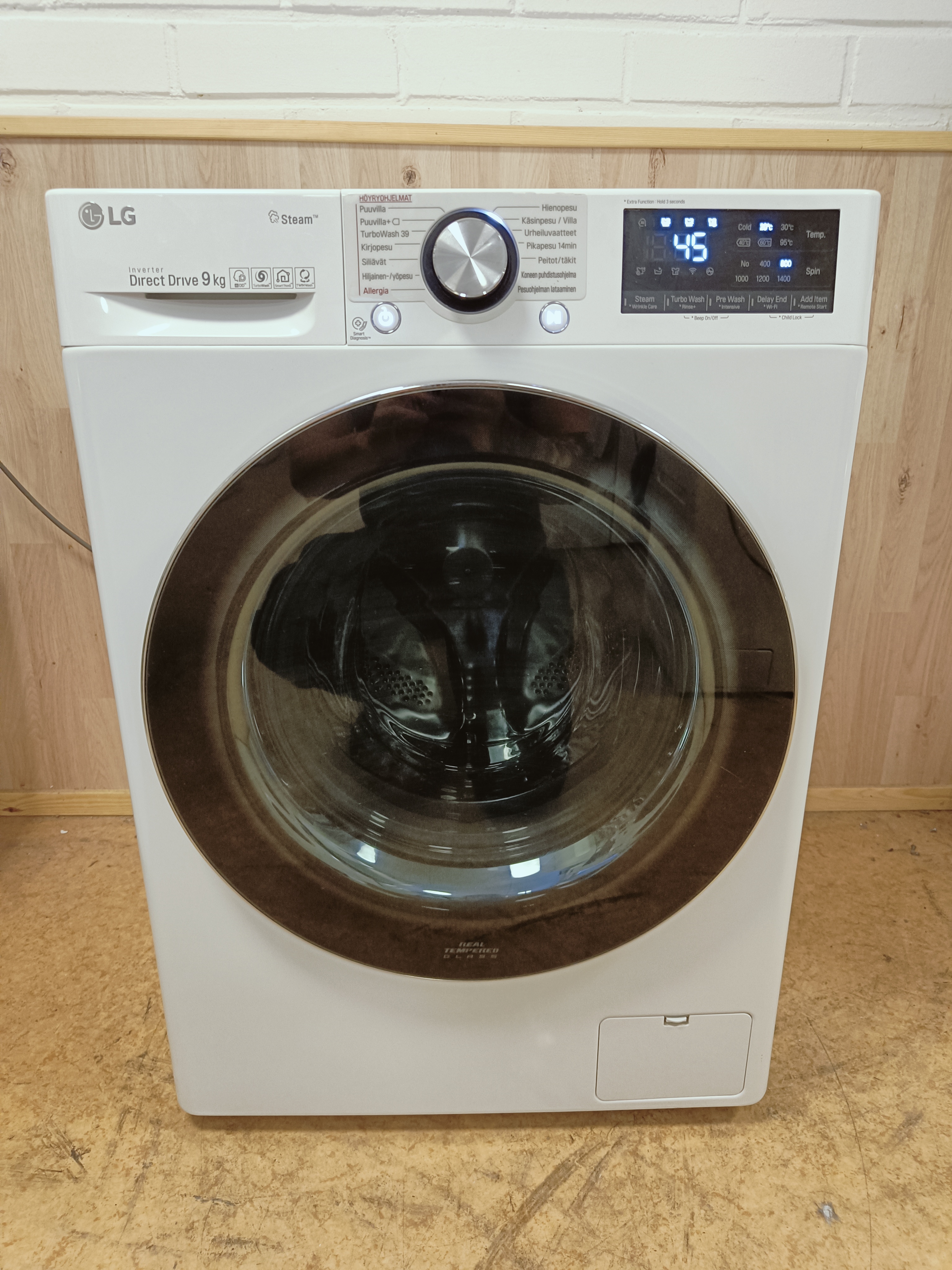 LG Steam DirectDrive 9kg pesukone 