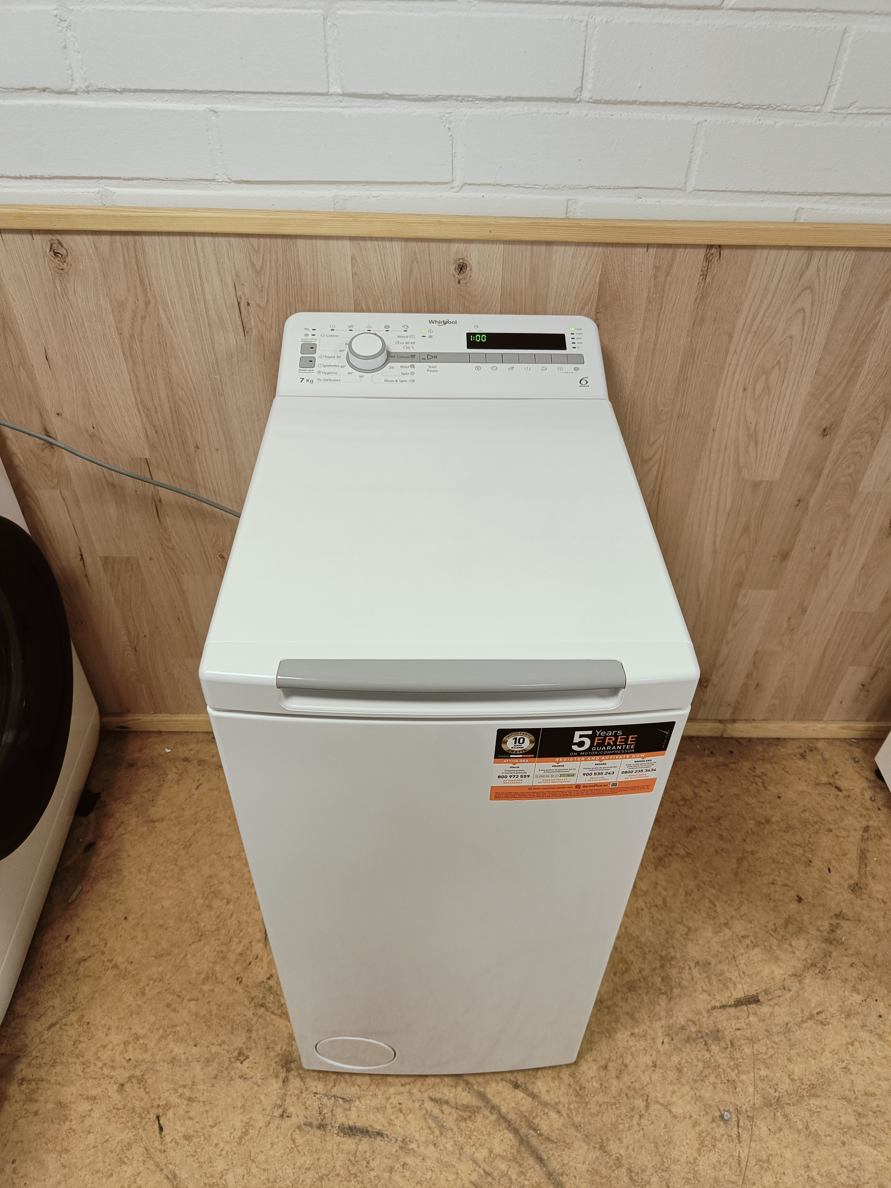 Whirlpool 7kg pesukone 