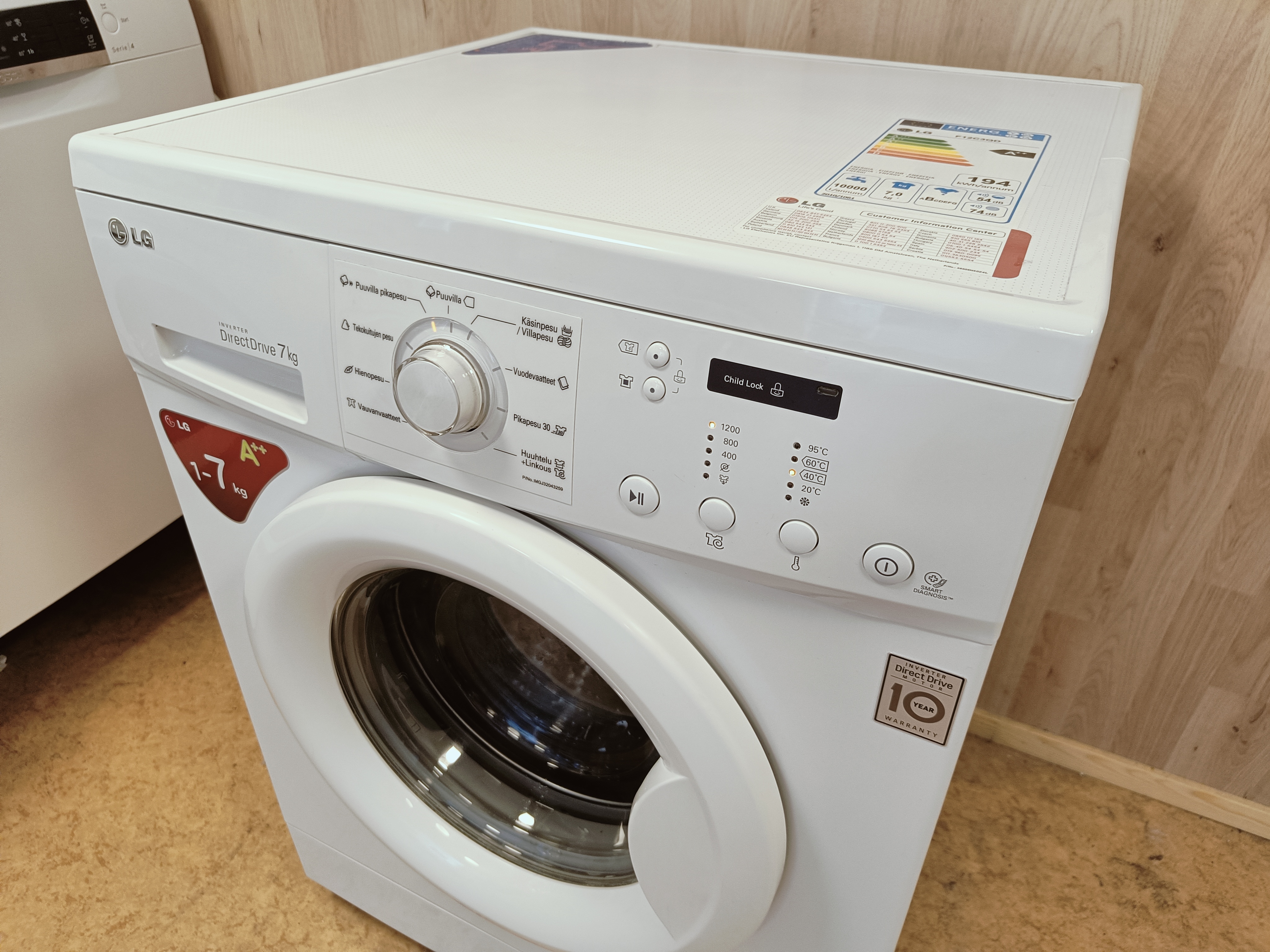LG 7kg pesukone 