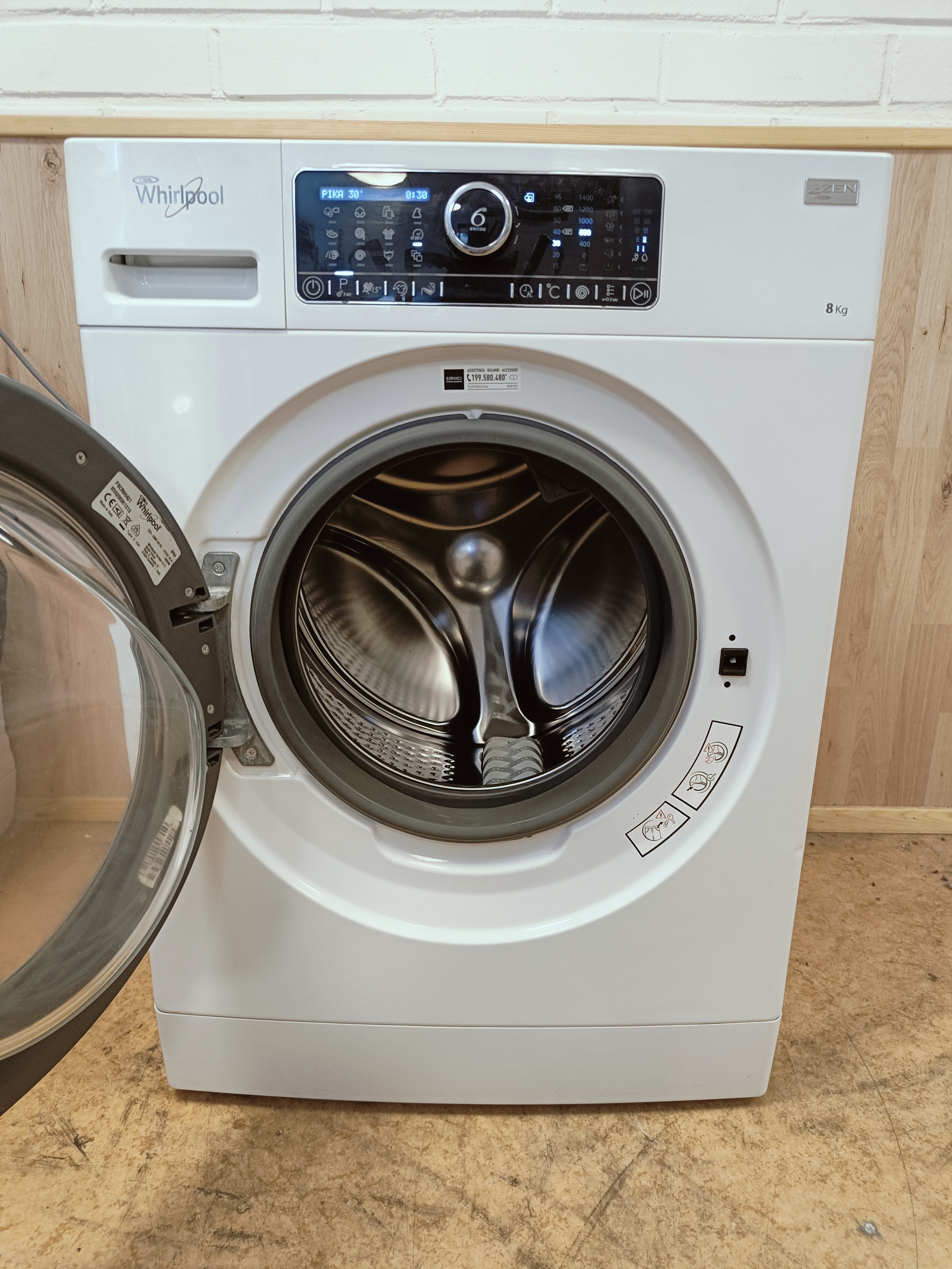 Whirlpool ZEN 8kg pesukone 