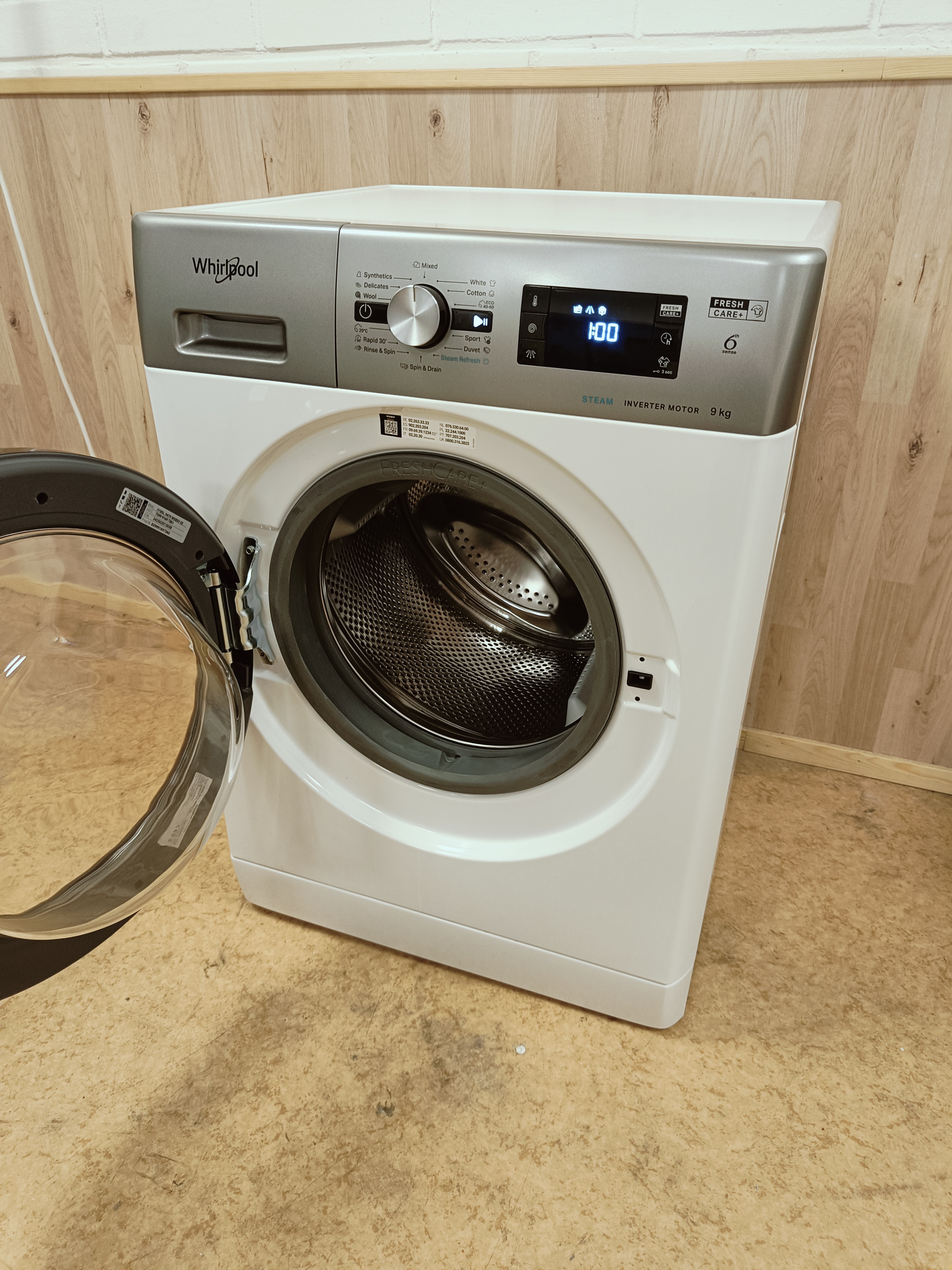 Whirlpool FreshCare+ 9kg pesukone 