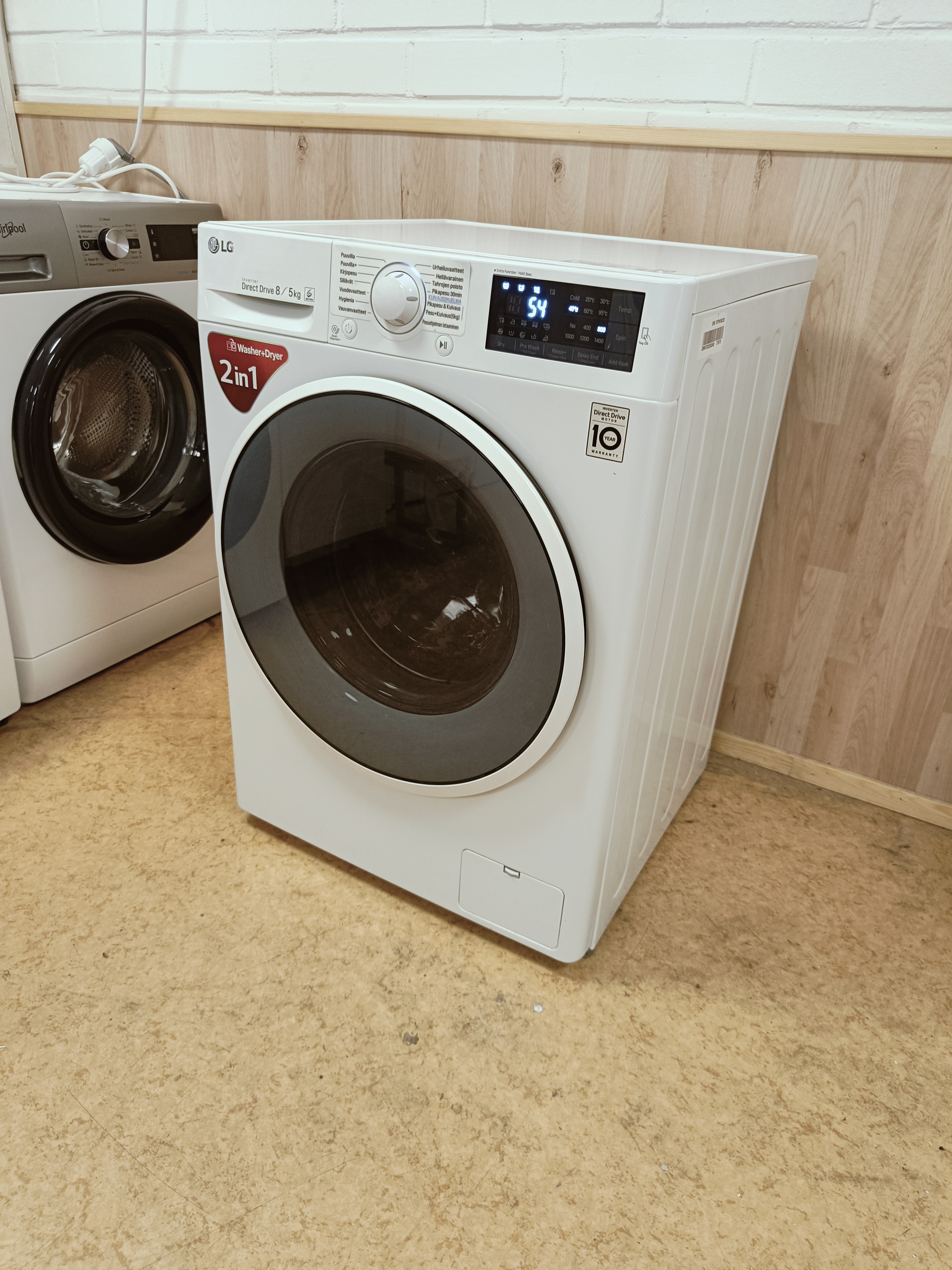 Kuivaava LG 8/5kg pesukone