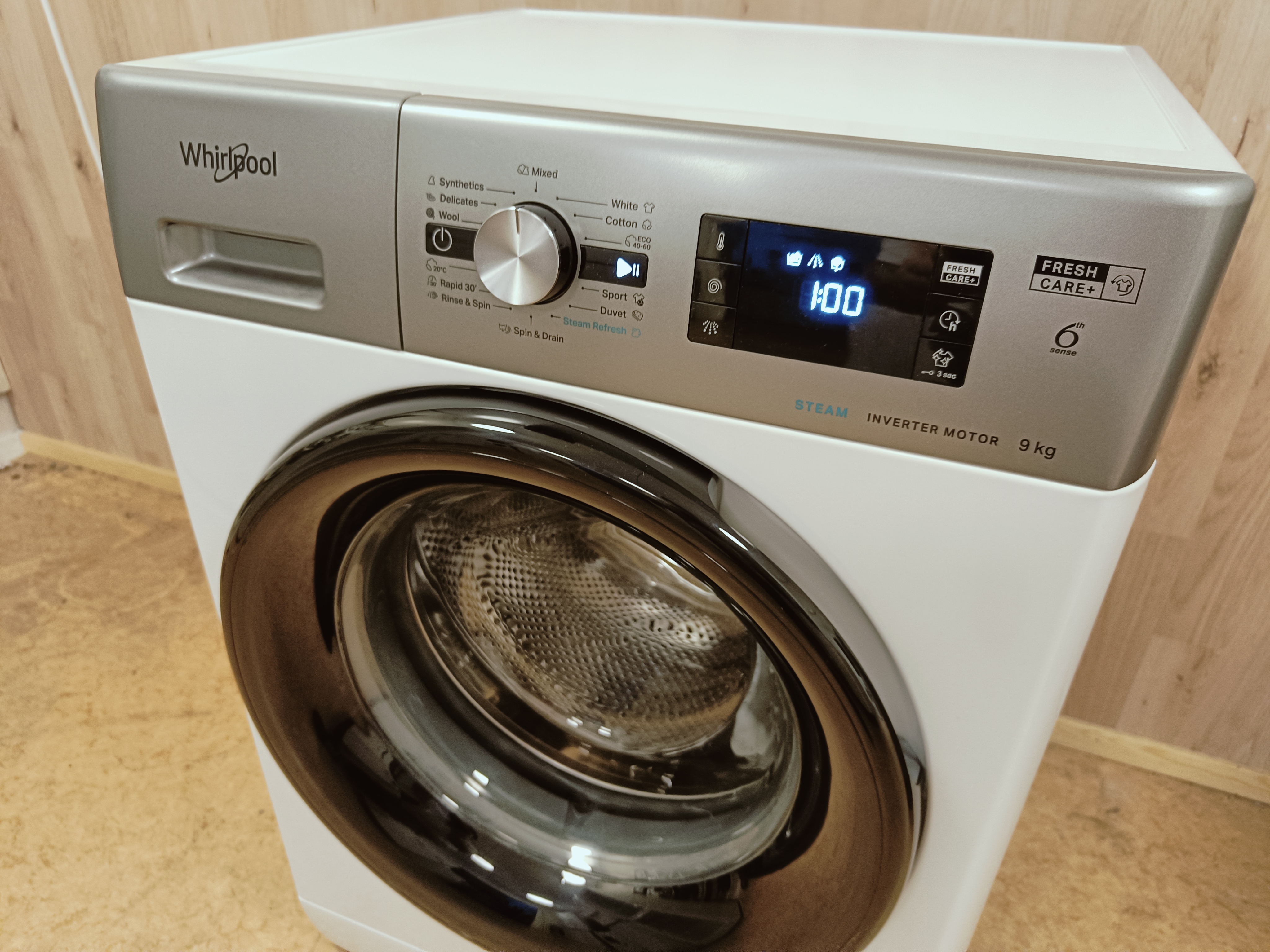Whirlpool FreshCare+ 9kg pesukone 