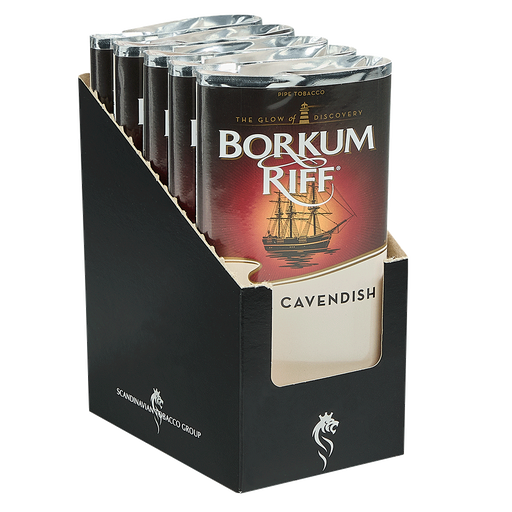 Borkum Riff Black Cavendish Pipe Tobacco Display