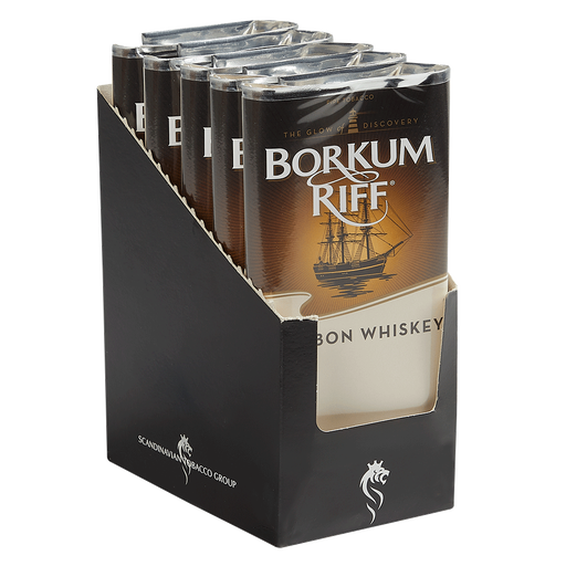 Borkum Riff Bourbon Whiskey Pipe Tobacco Display
