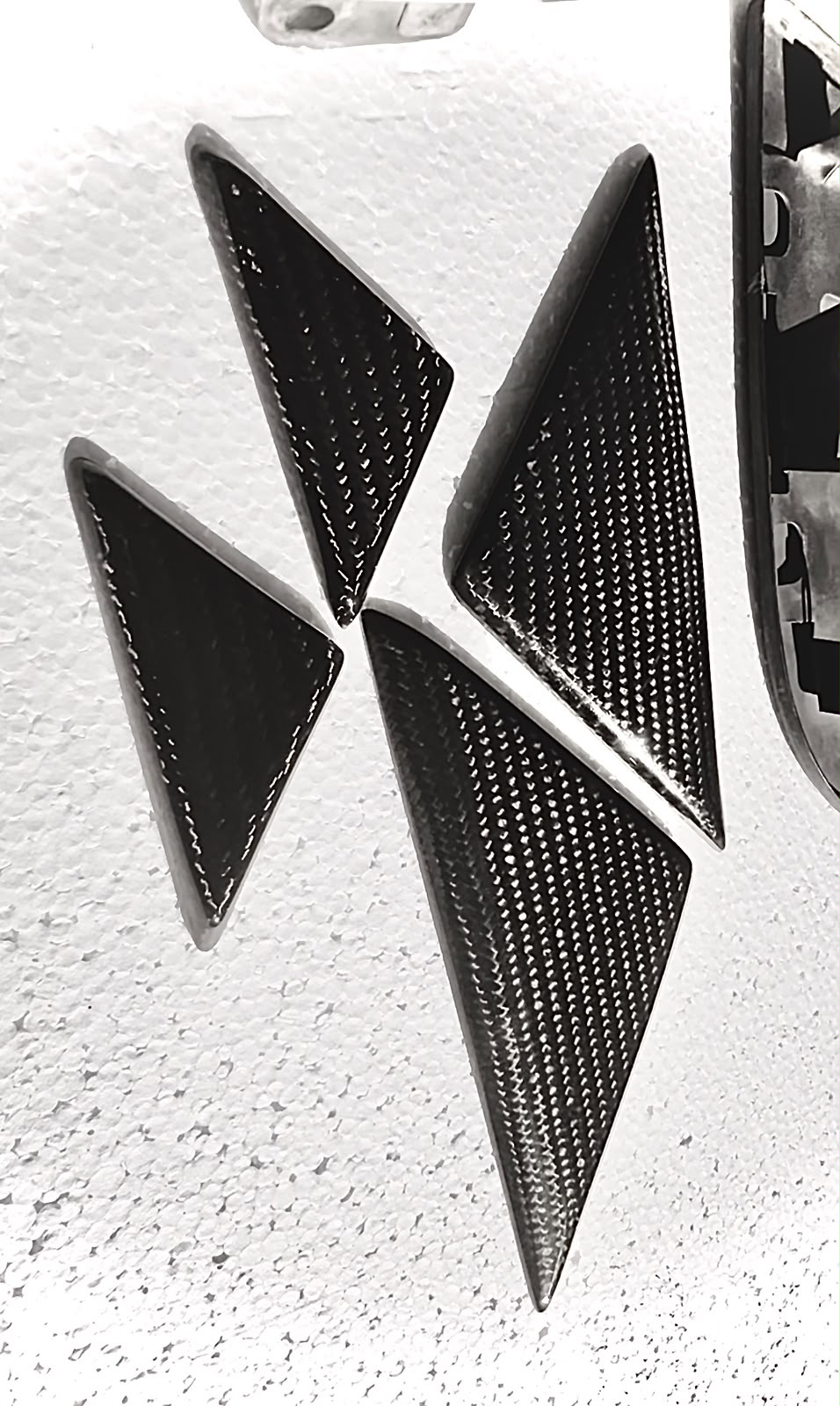 3S ALL GEN / FULL CARBON FIBER TRIANGLE SET / 2X OUTER + 2X INNER