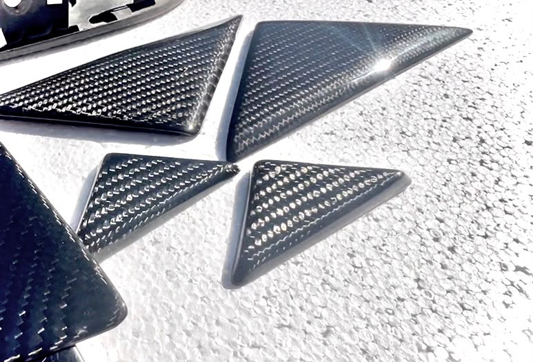 3S ALL GEN / FULL CARBON FIBER TRIANGLE SET / 2X OUTER + 2X INNER
