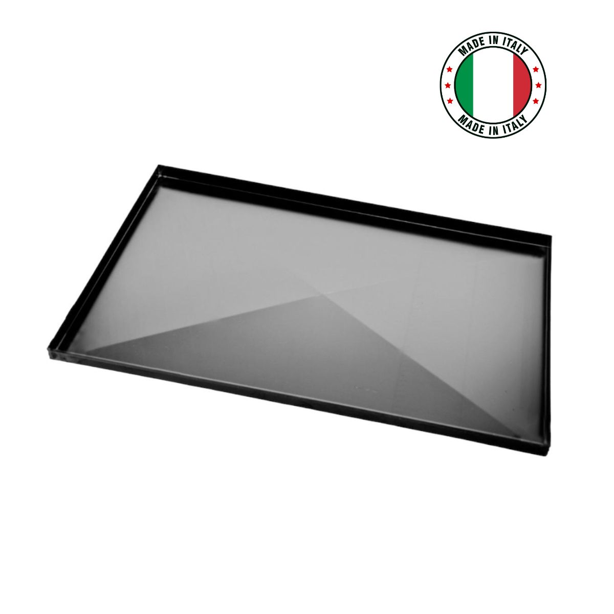 Forma Retangular Pizza In Teglia E Metro Ferro Azulado(blue) - Ferro Azulado 40x60x02cm