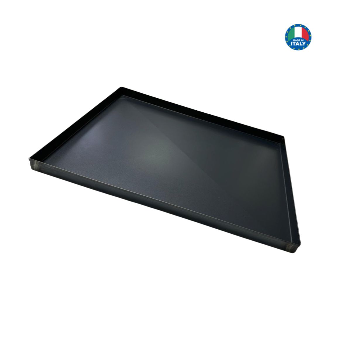 Forma Retangular Pizza In Teglia E Metro Ferro Azulado(blue) - Ferro Azulado 40x30x02cm