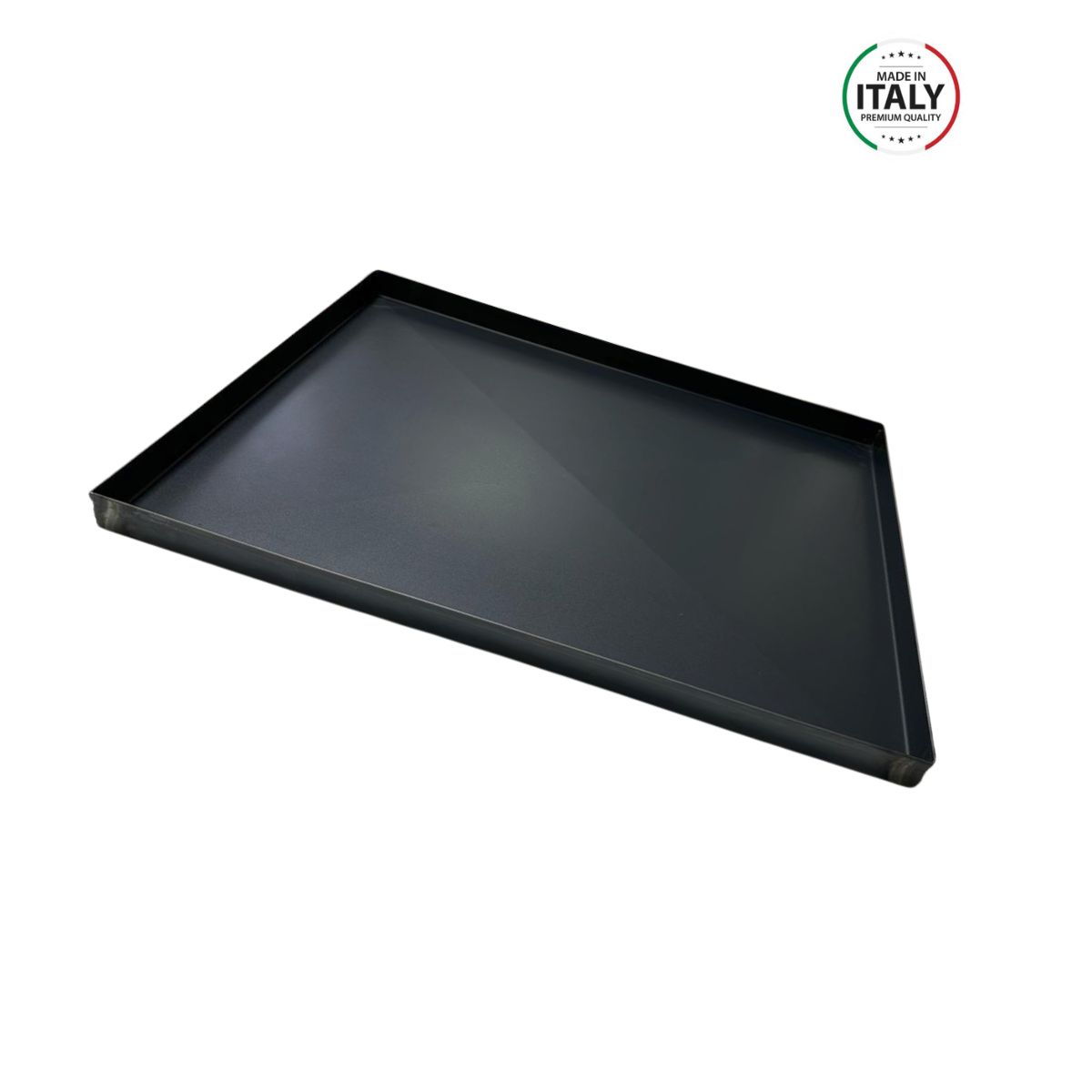 Forma Retangular Pizza In Teglia E Metro Ferro Azulado(blue) - Ferro Azulado 40x30x02cm