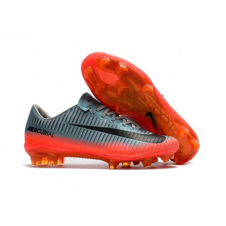 Mercurial CR7 Naranjas - Grises sin calcetín