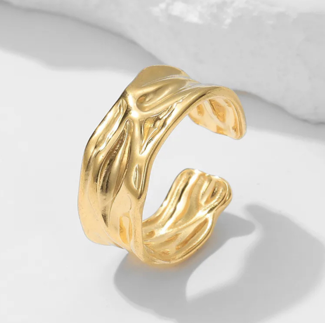 ANILLO BIG PINKY GOLD