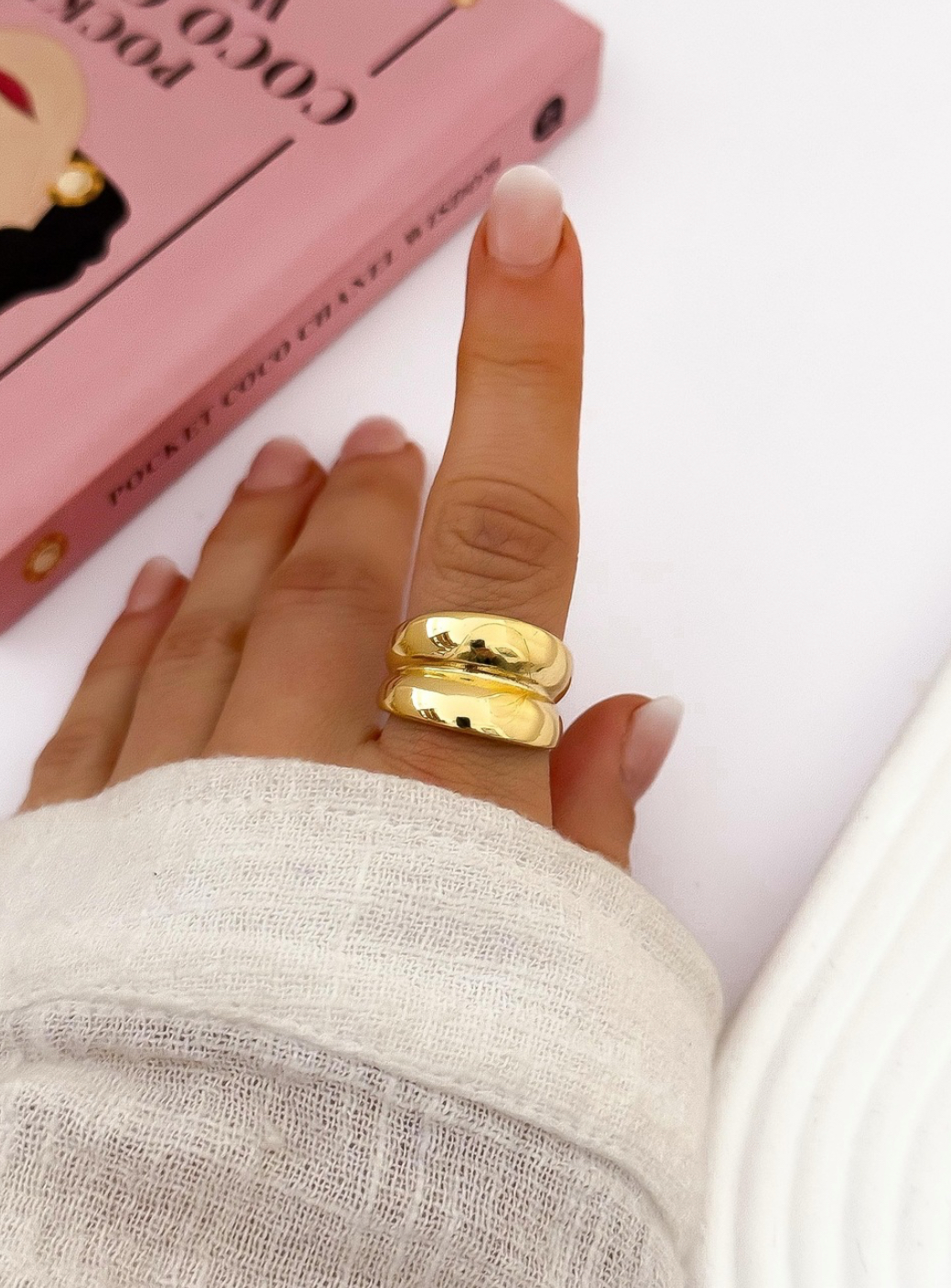 ANILLO BOMBE OPEN GOLD