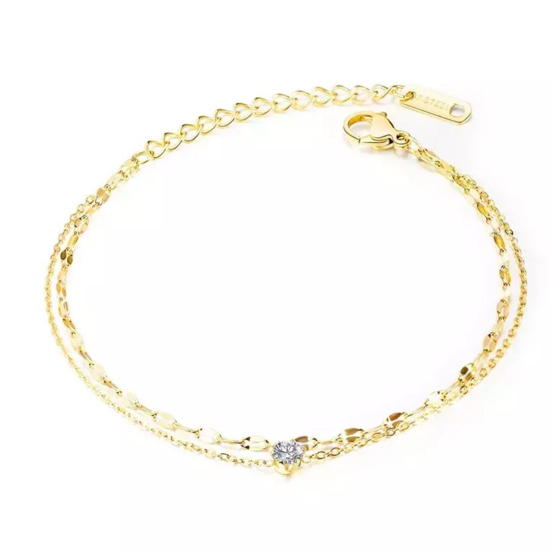 PULSERA DOBLE SUSAN GOLD