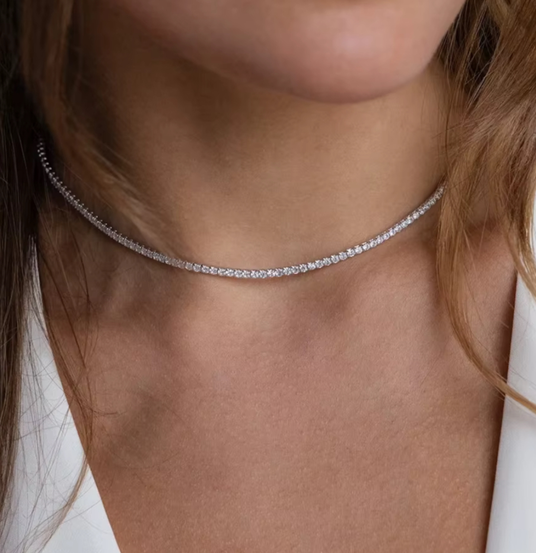 COLLAR TENNIS SILVER