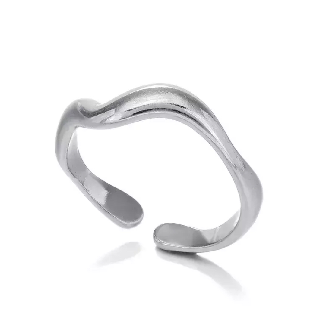 ANILLO WAVY SILVER 