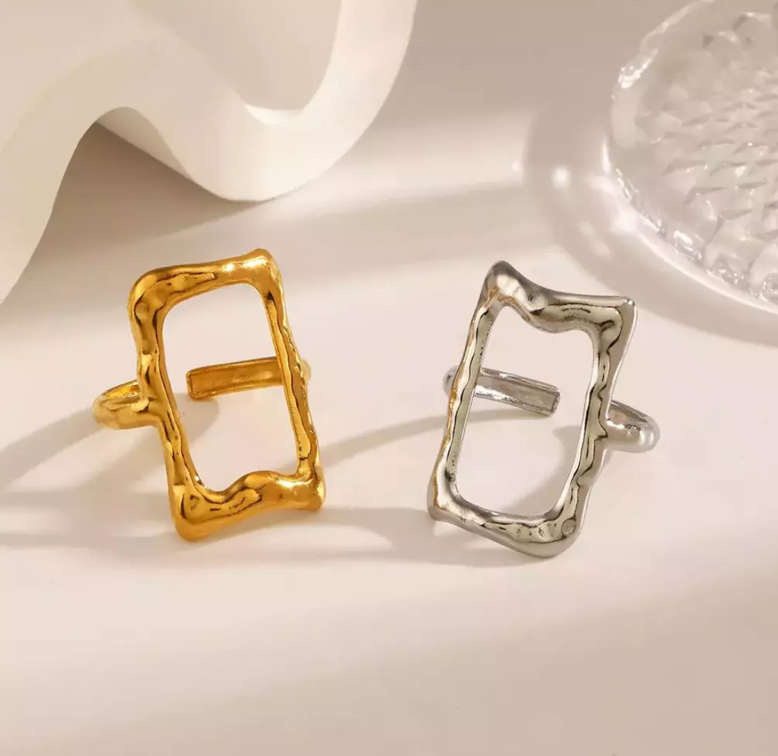 ANILLO RECTÁNGULO SILVER