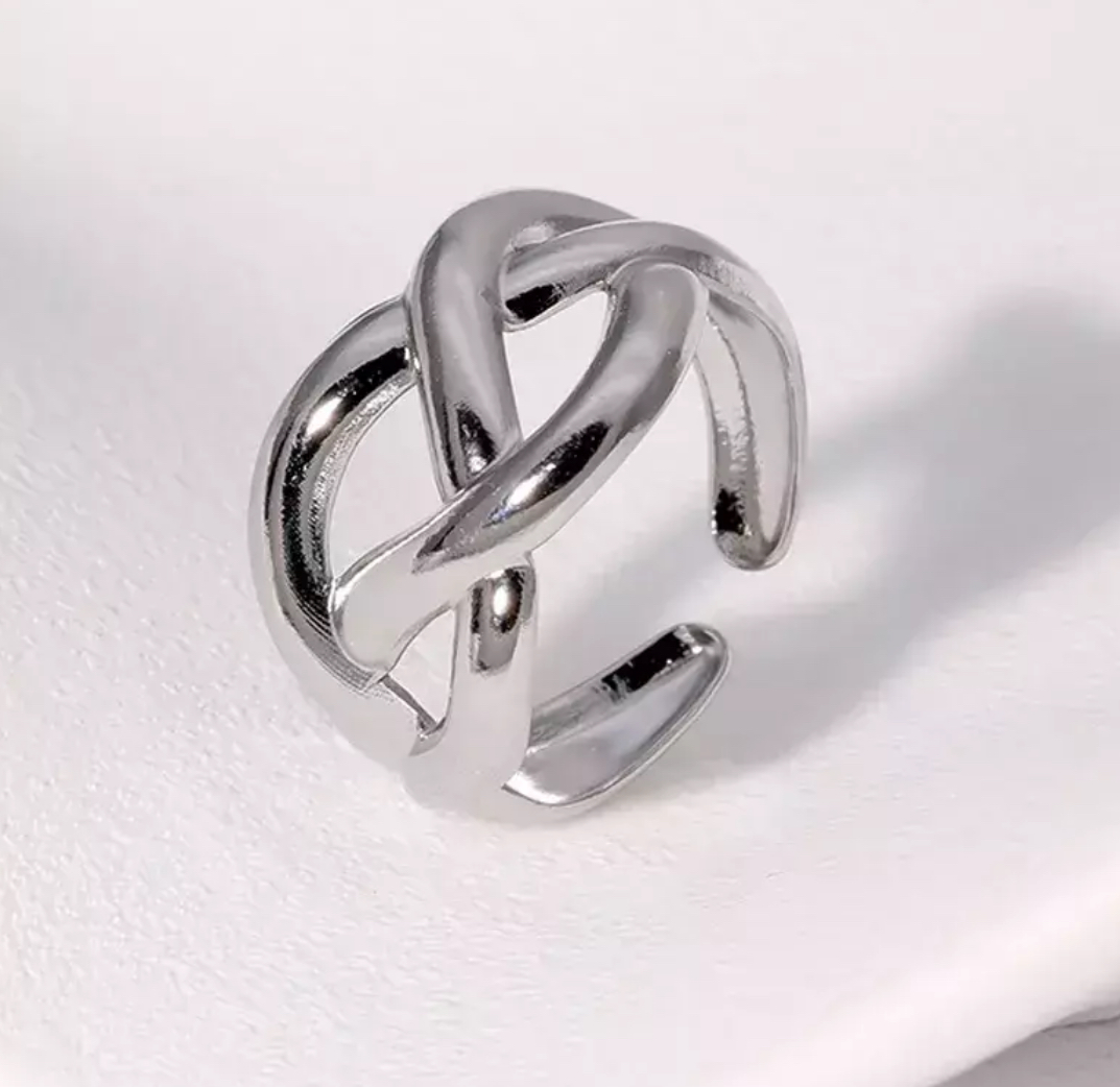 ANILLO TRENZADO SILVER