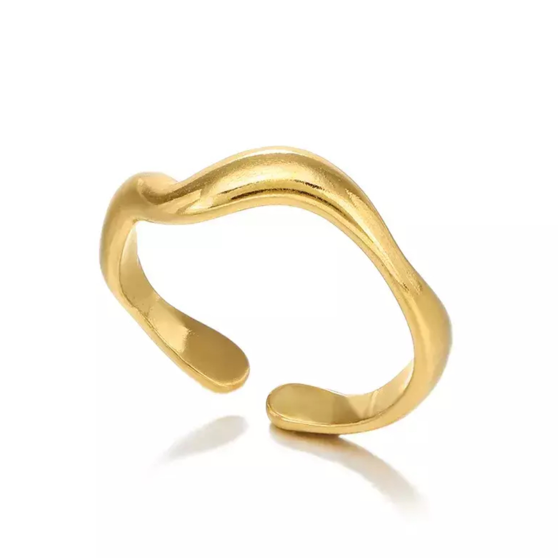 ANILLO WAVY GOLD