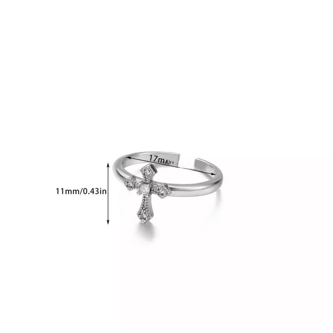 ANILLO CRUZ SILVER