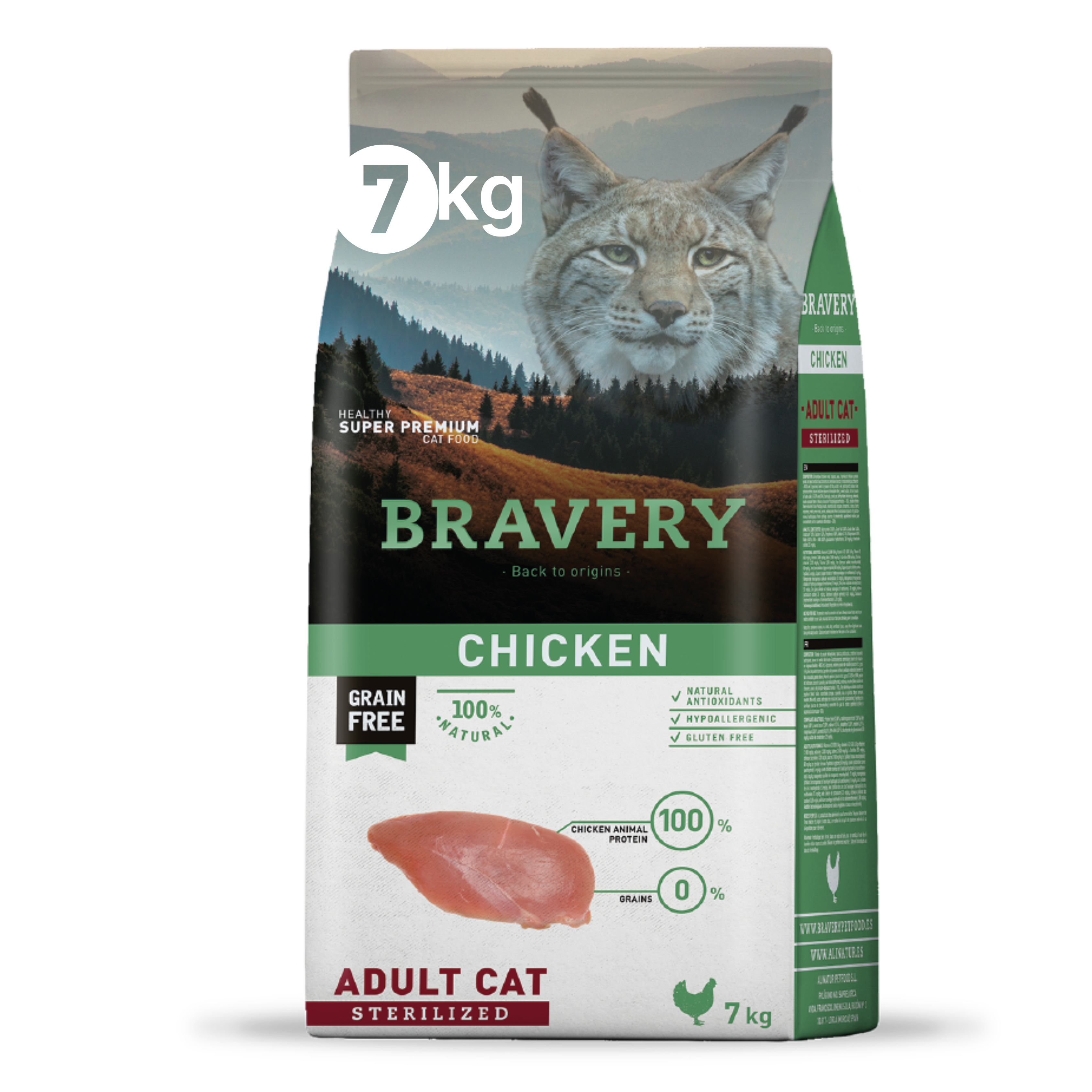Bravery Gato Adulto Esterilizado Pollo