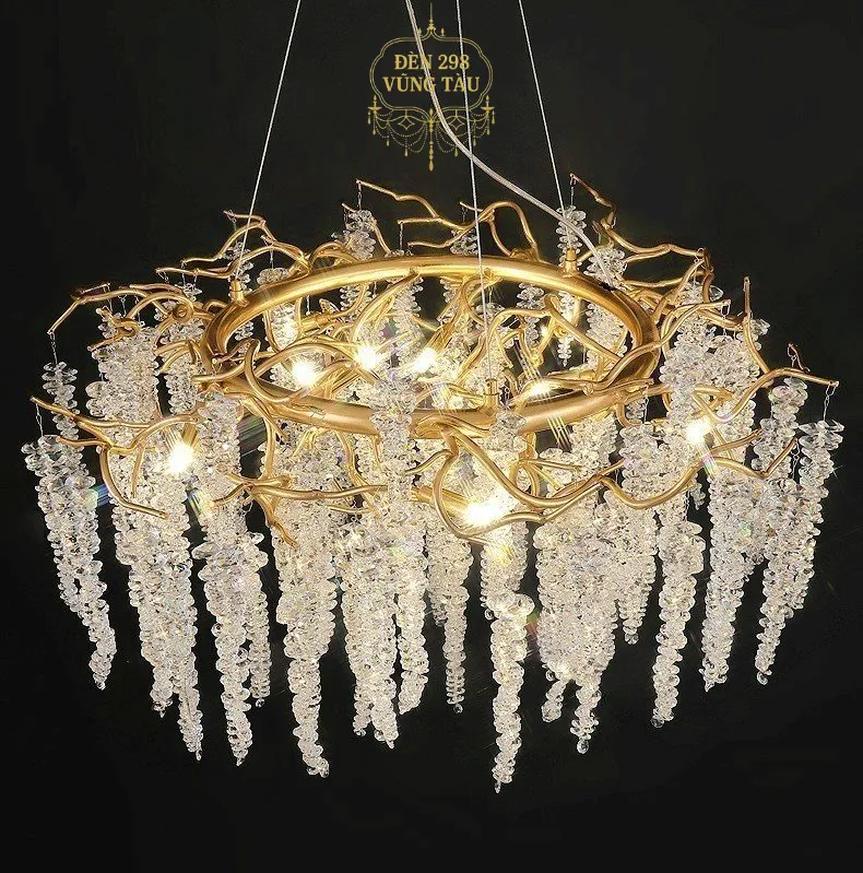 Đèn chùm pha lê nghệ thuật